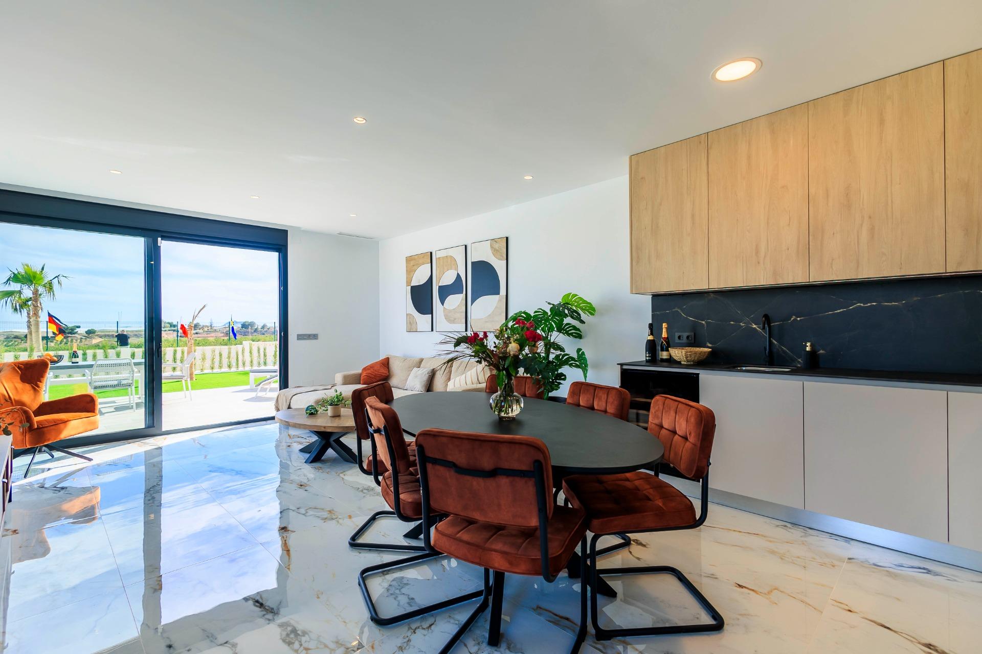 New build villas in pilar de la horadada on the golf course