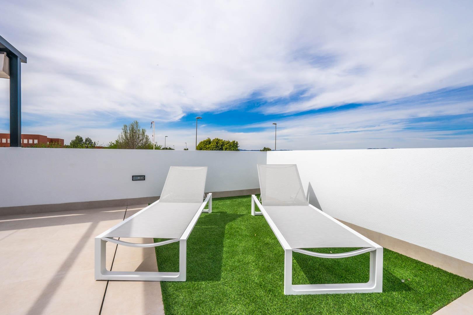 New build independent villas with private pool and solarium in roldán, torre-pacheco