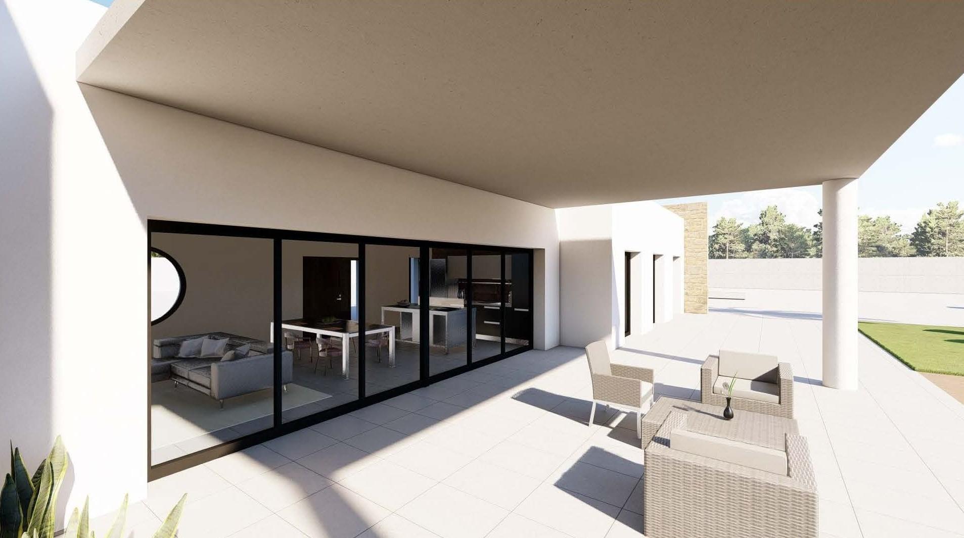 Modern newly built villa on a large rural plot near pinoso