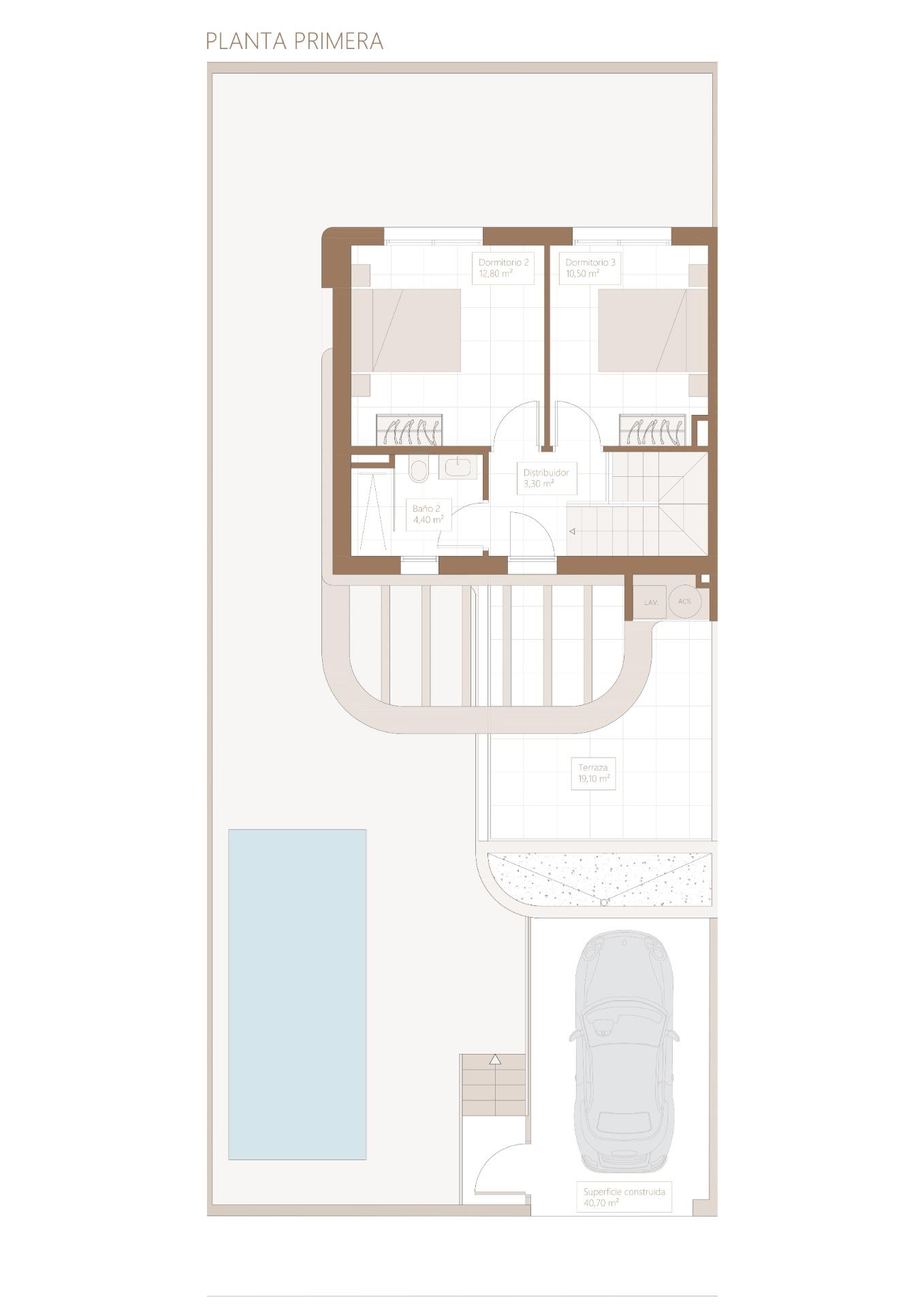 Modern semi detached villas in daya nueva with contemporary design and excellent connectivity