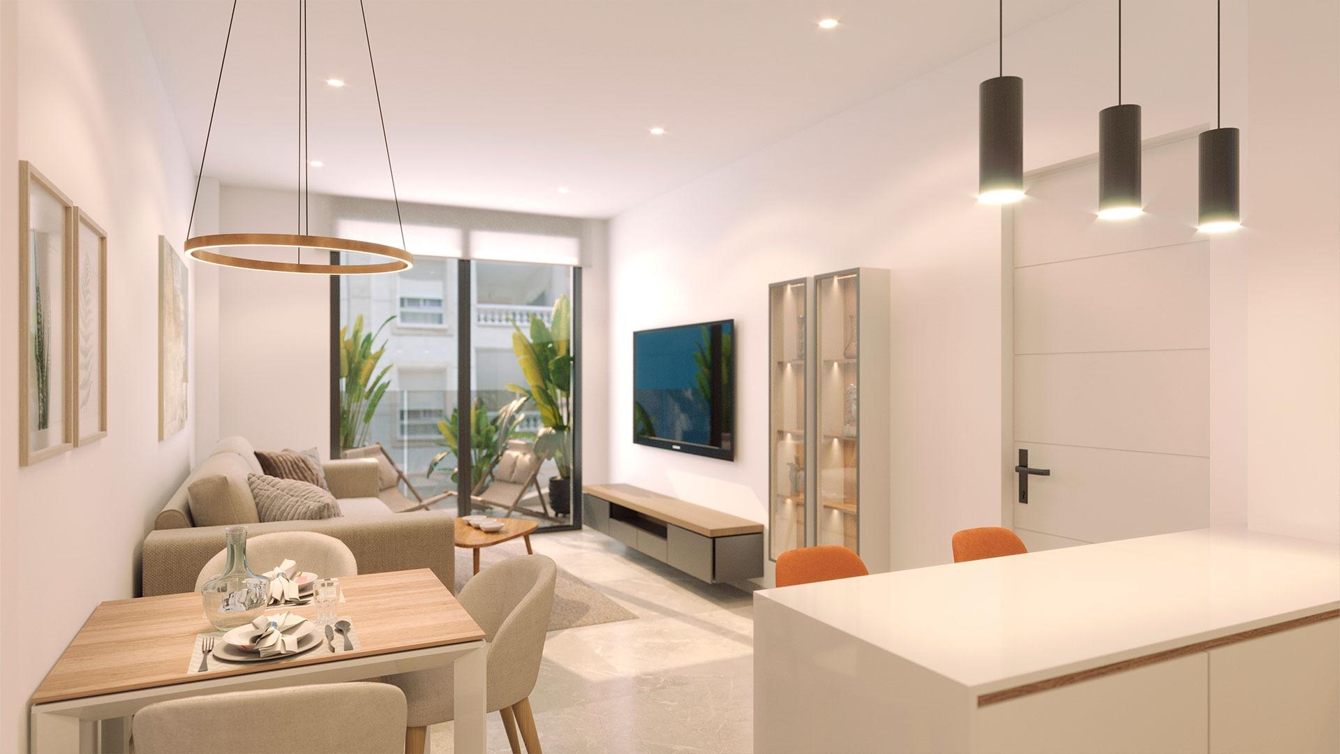 New build apartments 200 metres from the sea in torrevieja