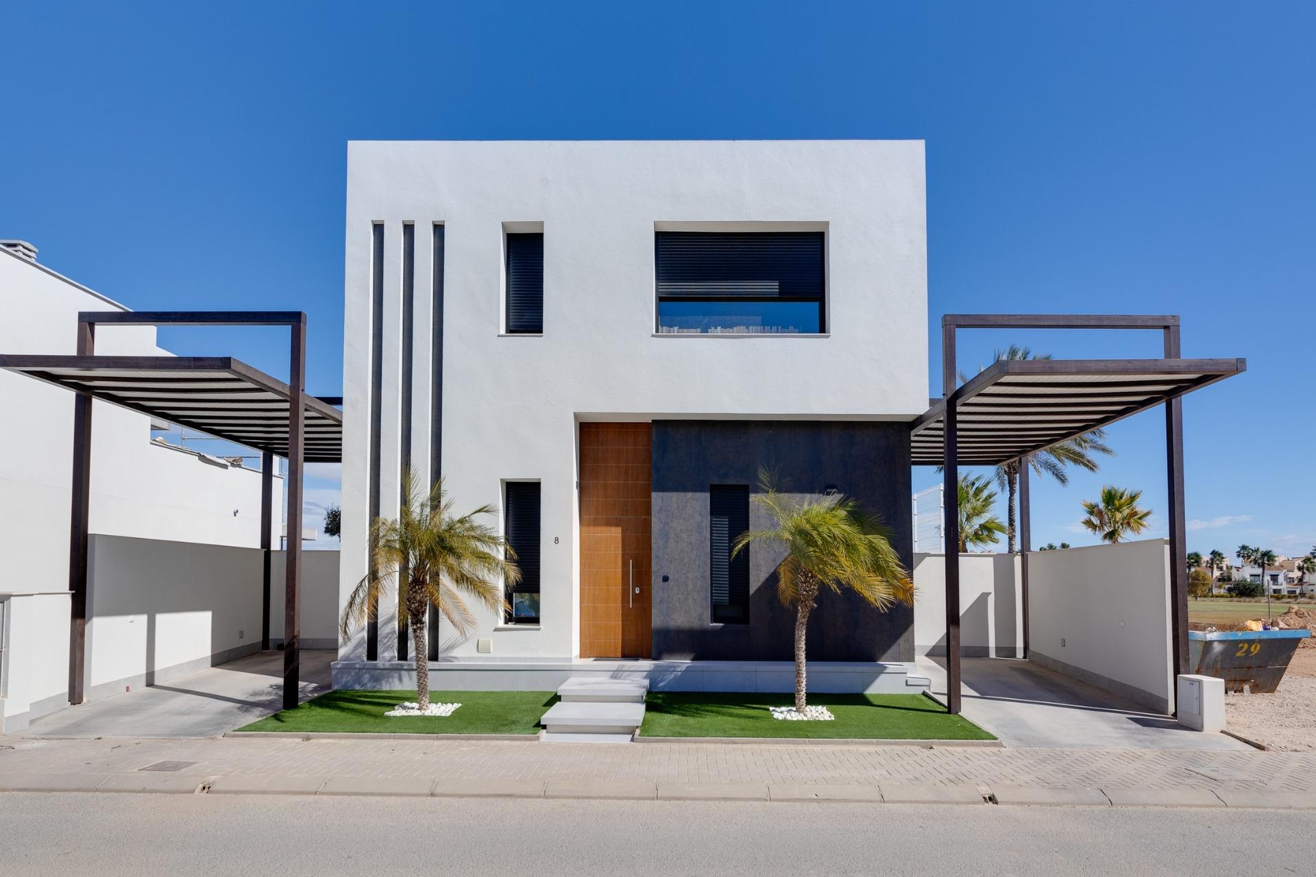 New build villas in pilar de la horadada on the golf course