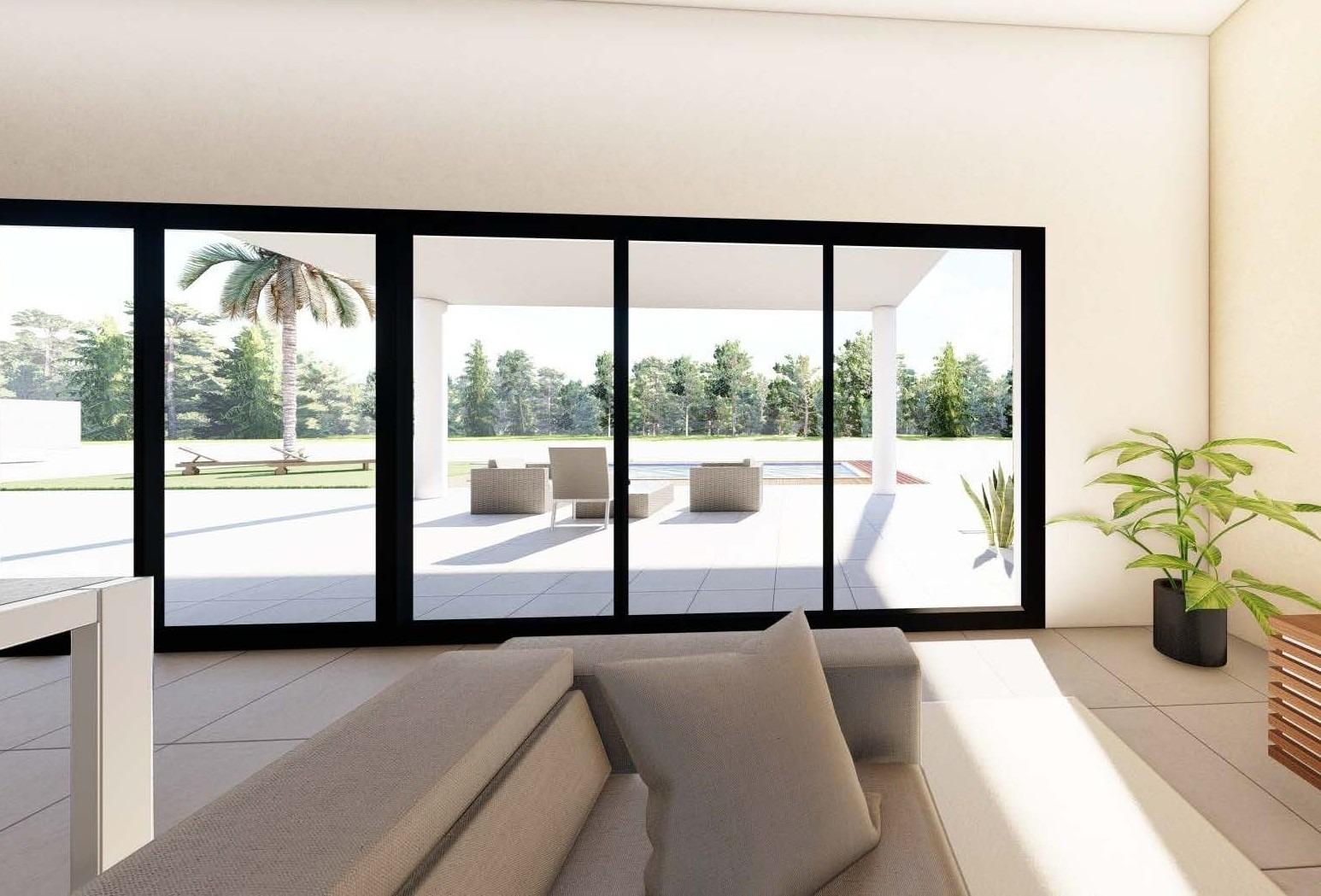 Modern newly built villa on a large rural plot near pinoso