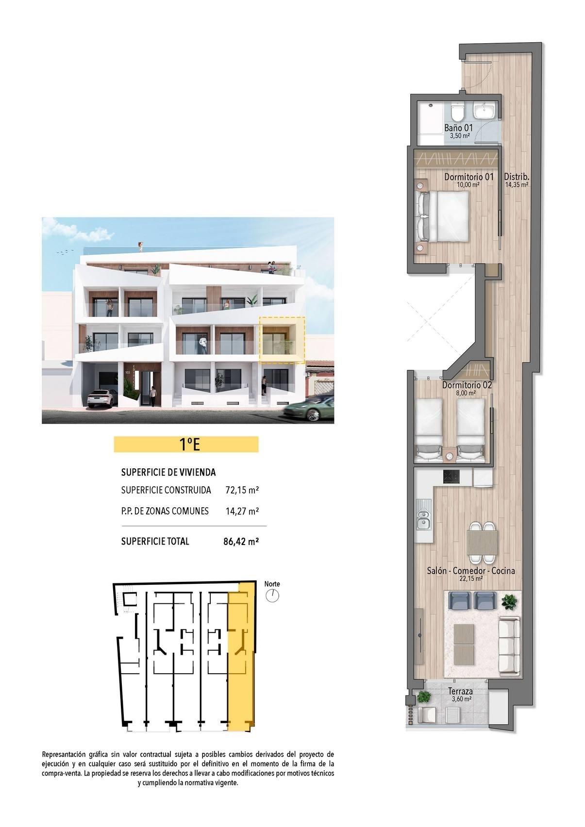 Modern apartments just 250m from el cura beach in torrevieja