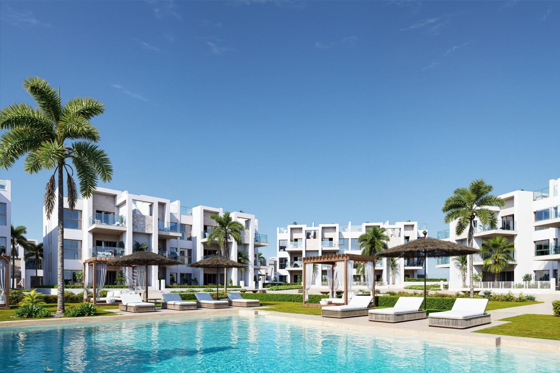 New build resort apartments at la serena golf-los alcazares near the beach