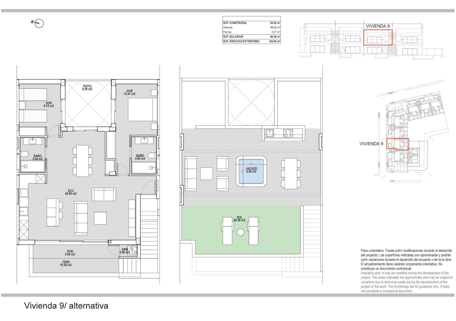 New build bungalows for sale in pilar de la horadada 3 km from beach