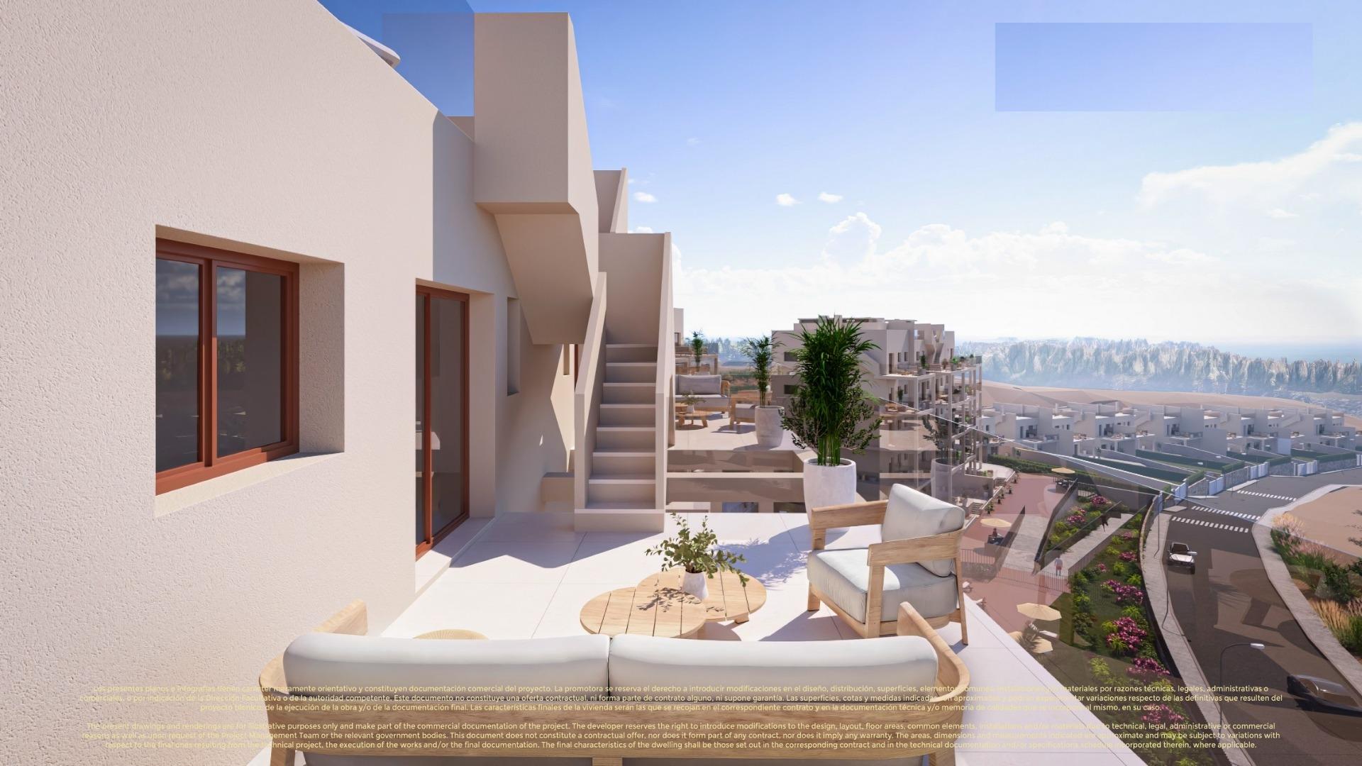 New build apartments and semi detached villas in corvera hills golf-murcia