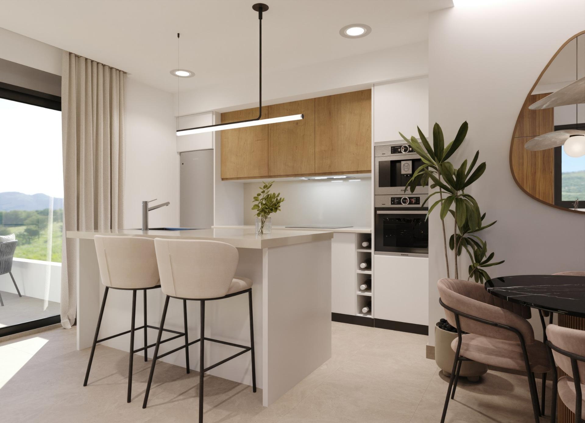 New build apartments in hacienda del Álamo golf resort, murcia