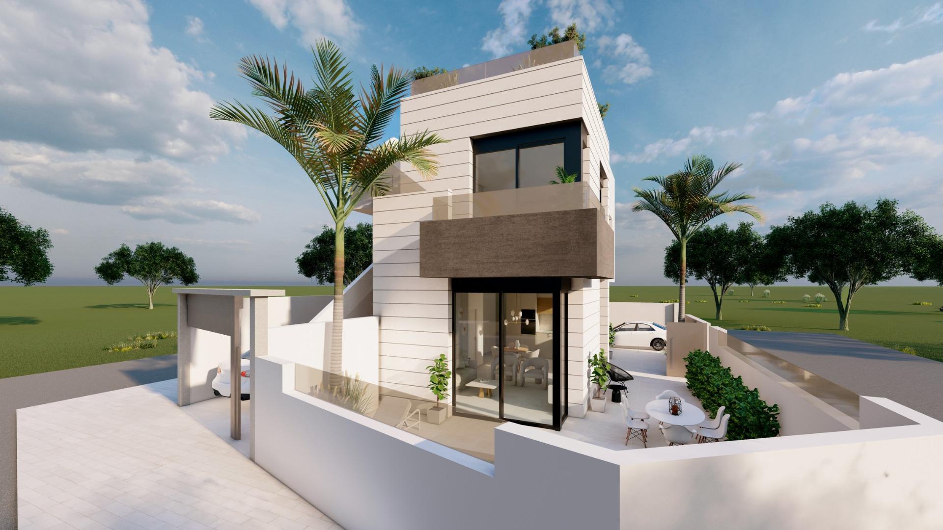 Exclusive new build bungalows with private pool in pilar de la horadada