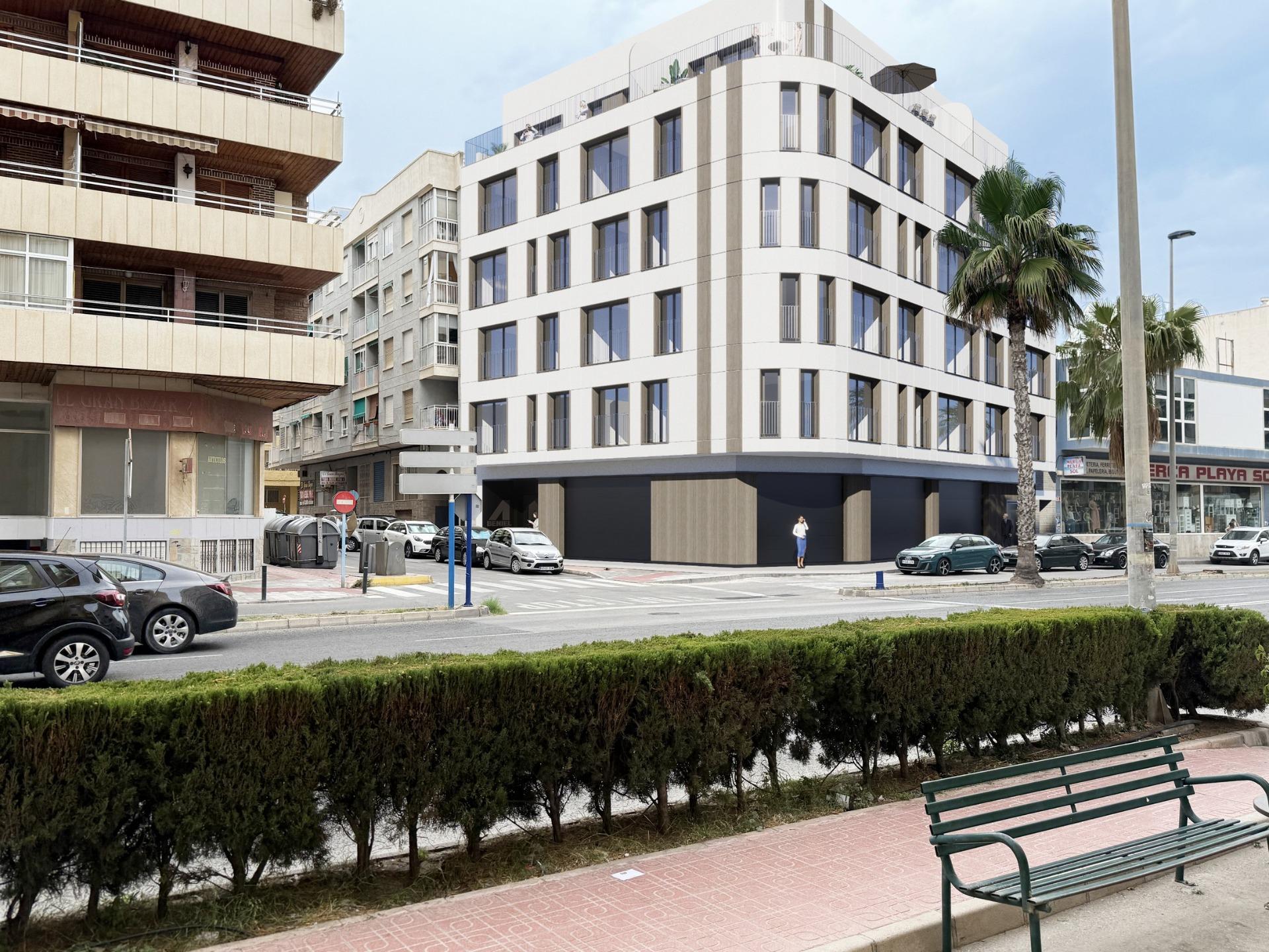 Stylish residential building 60 m away from el acequion beach at torrevieja