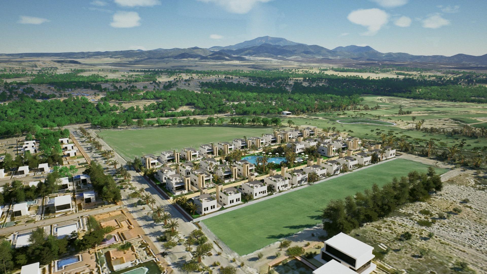 New build villas in camposol golf (mazarron-murcia) with private solarium and basement