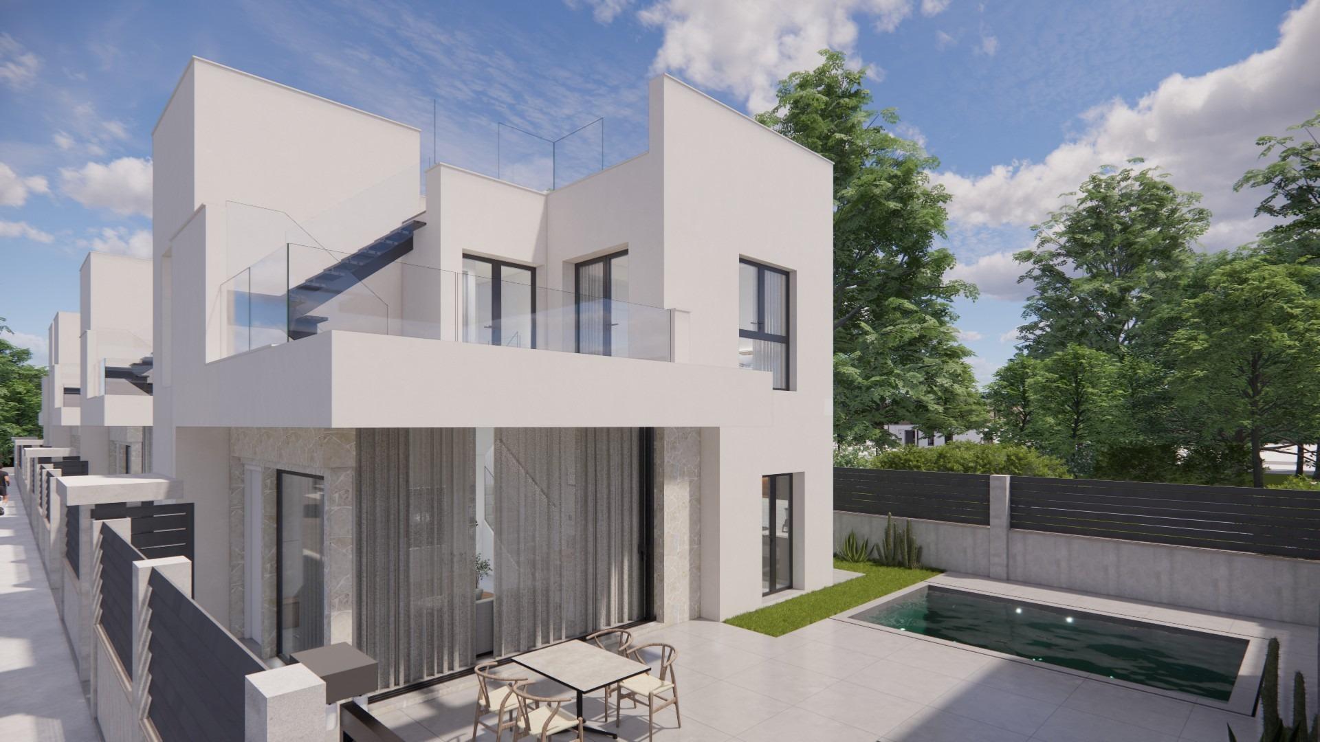 Modern new build villas in la herrada los montesinos with private pool