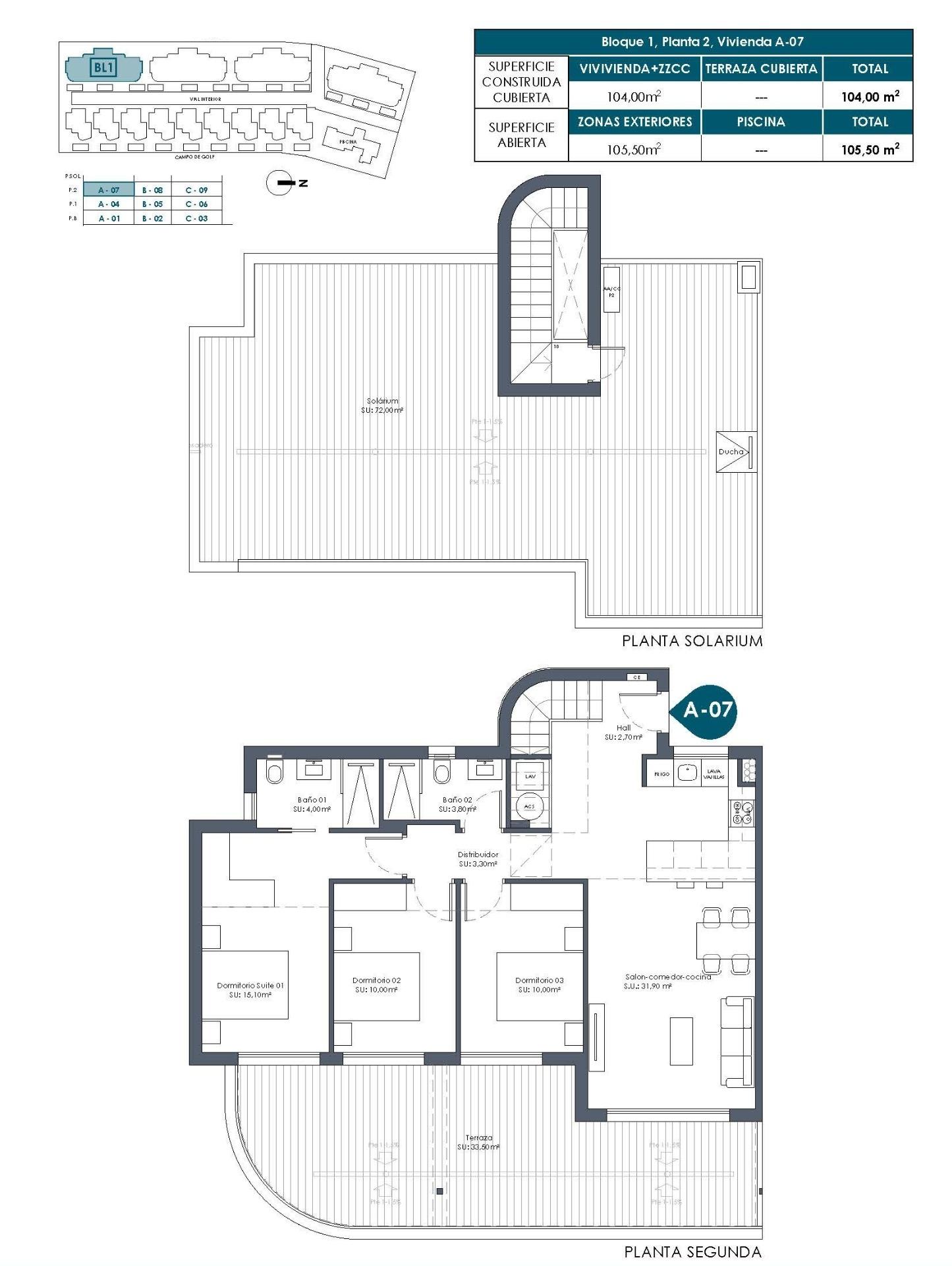 New build golf front apartments and villas in la serena golf los alcazares
