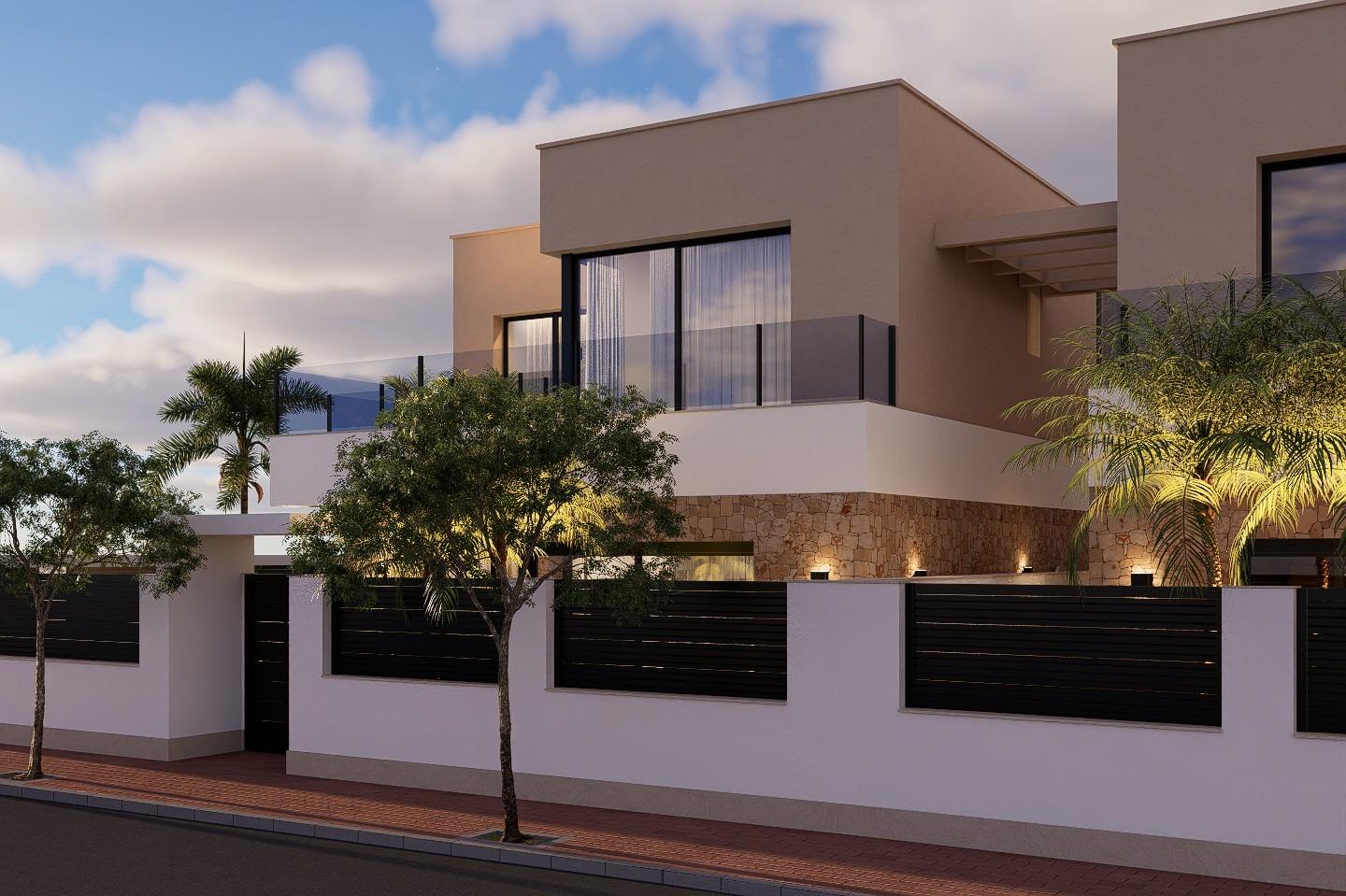 New build luxury villas for sale in san pedro del pinatar near the mar menor