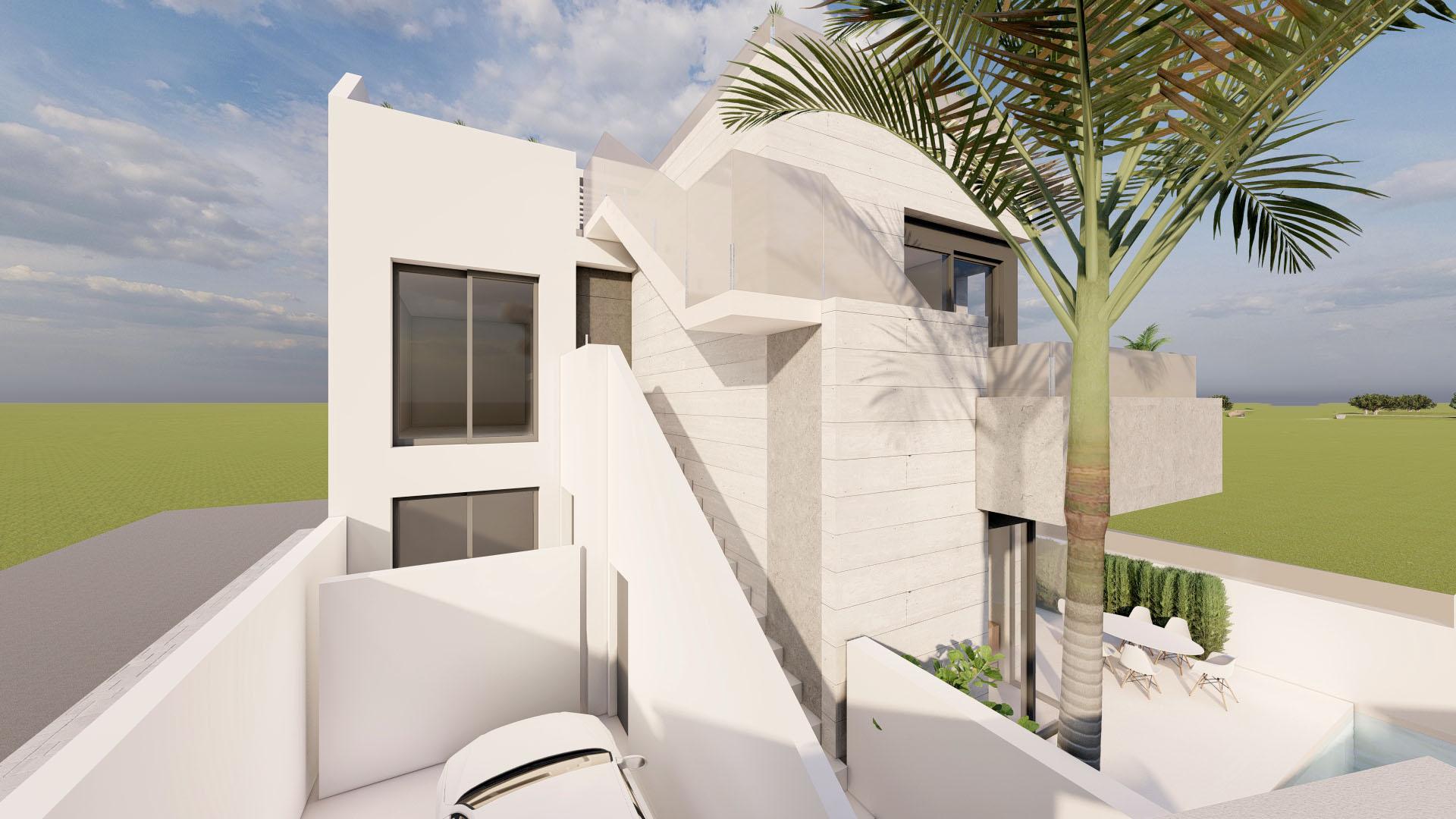 Exclusive new build bungalows with private pool in pilar de la horadada