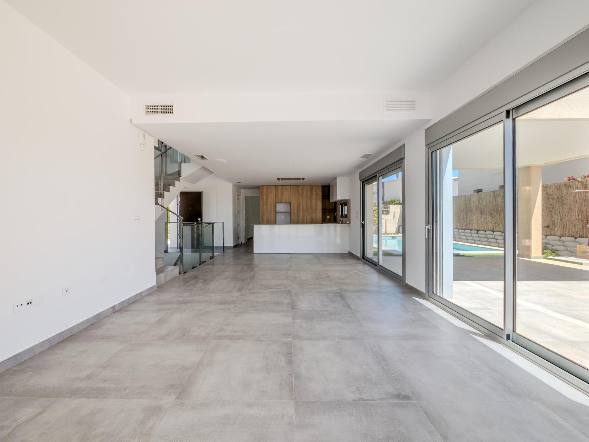 Modern design villa with golf views