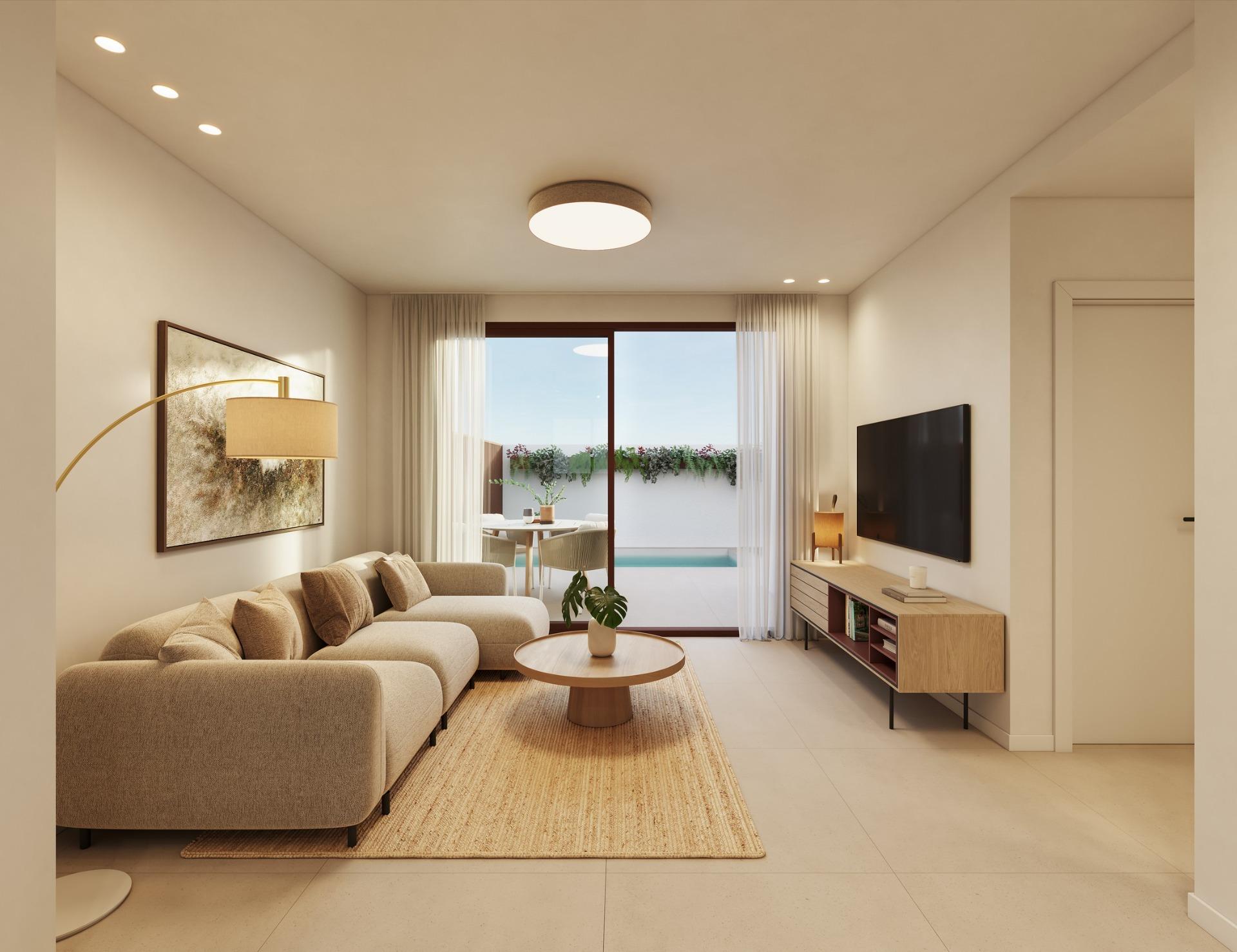 Exclusive new build bungalows with private pool in san pedro del pinatar
