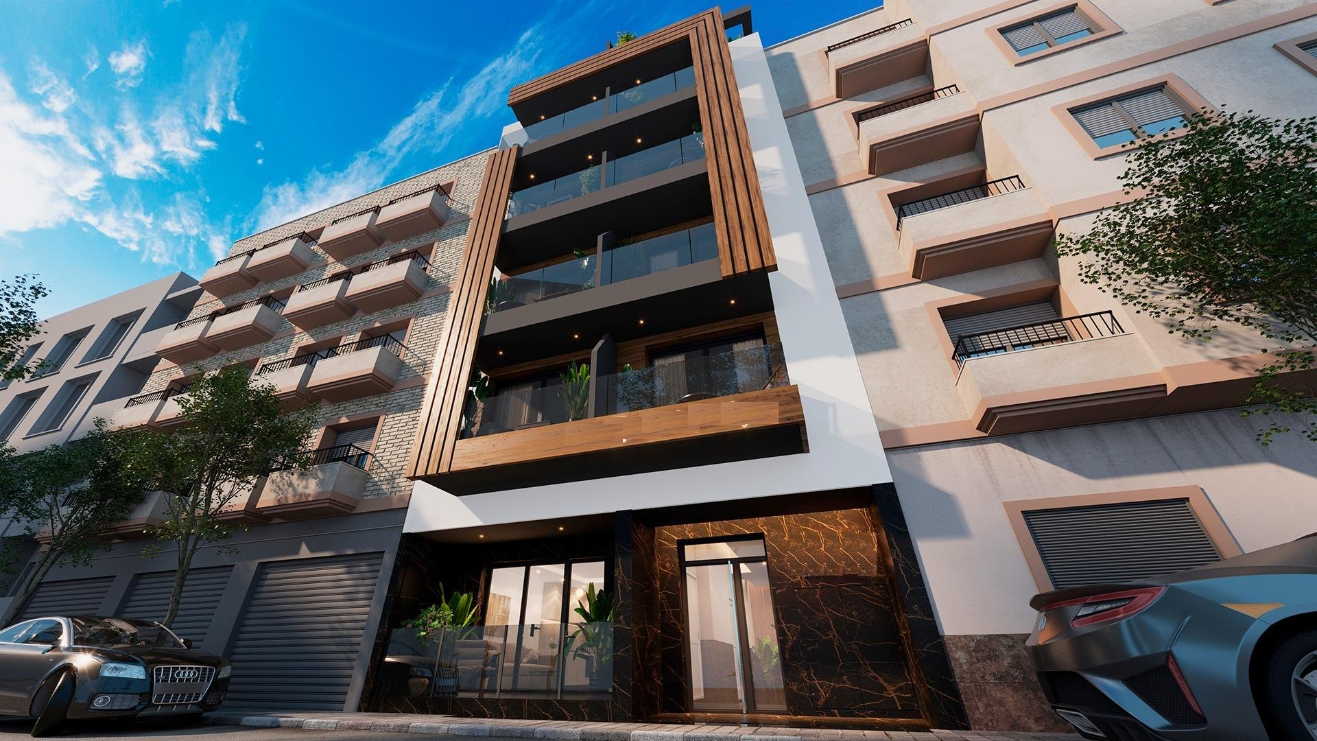 Modern apartments just 250m from playa del cura in torrevieja