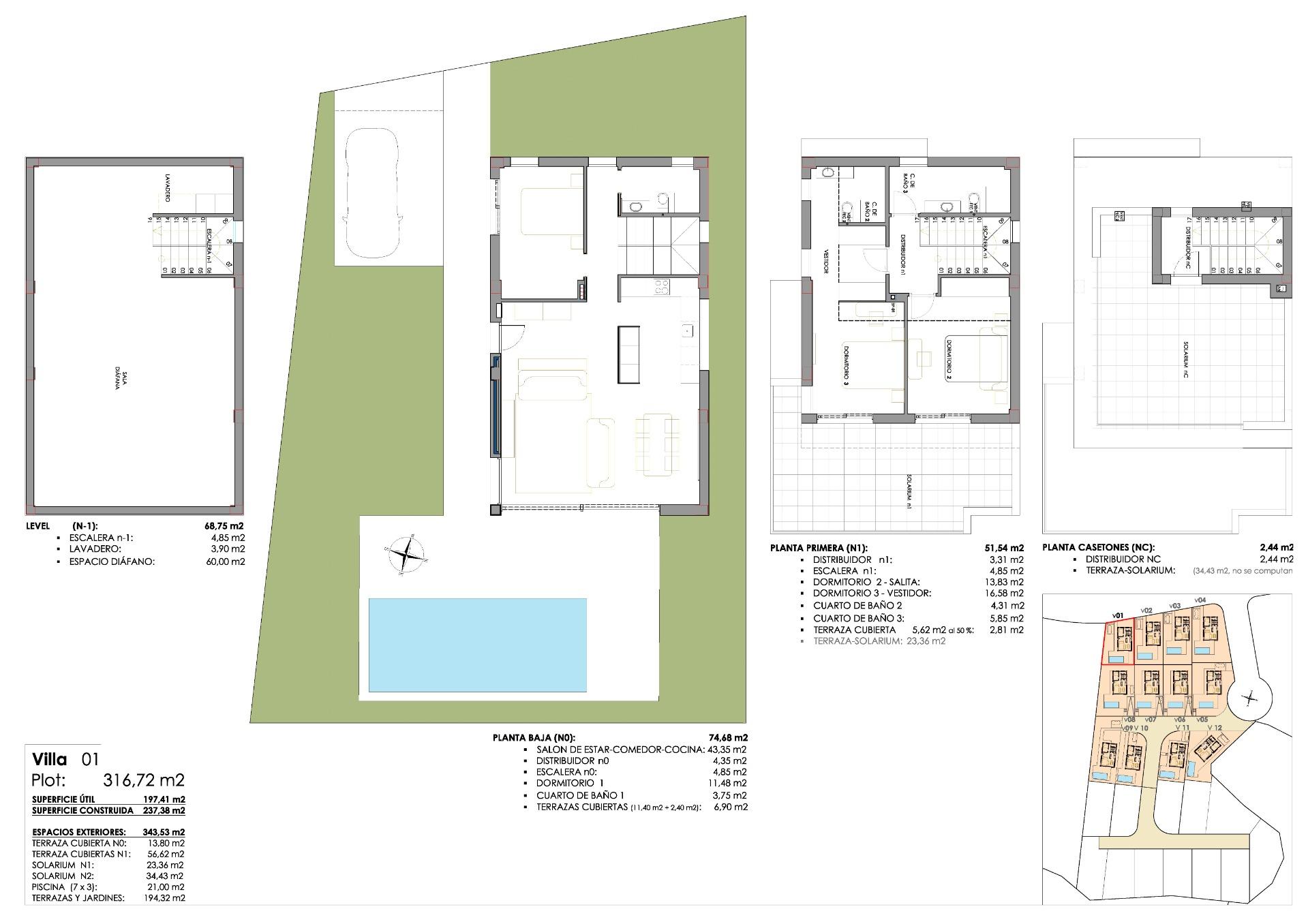 New build villas in san miguel de salinas