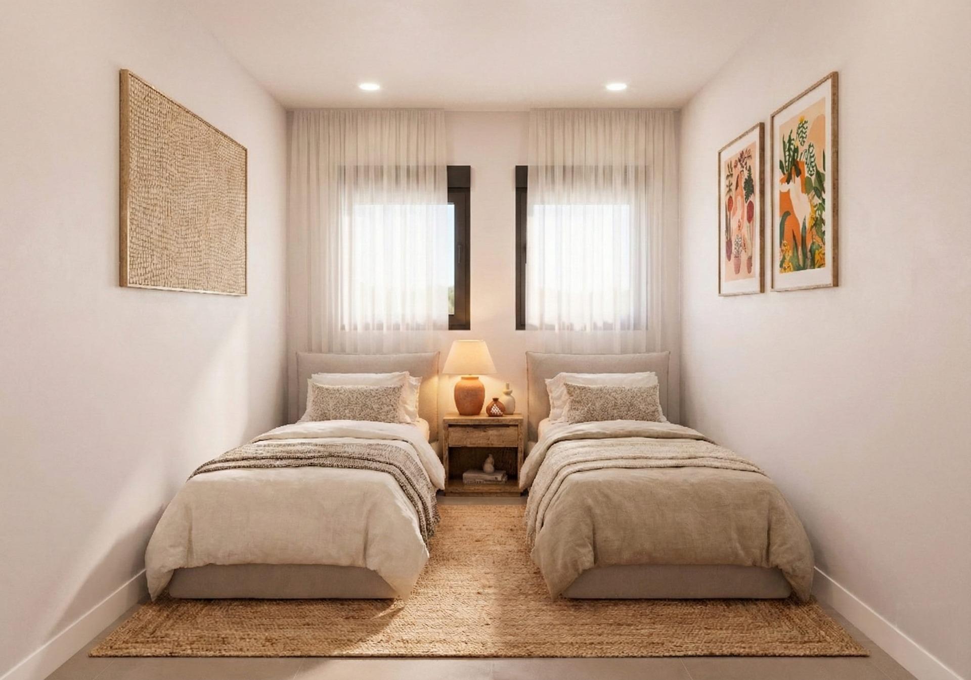 New build villas in camposol golf (mazarron-murcia) with private solarium and basement