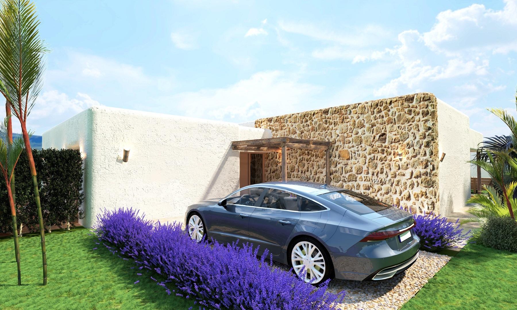 New build villas on large rustic plots in pinoso, alicante
