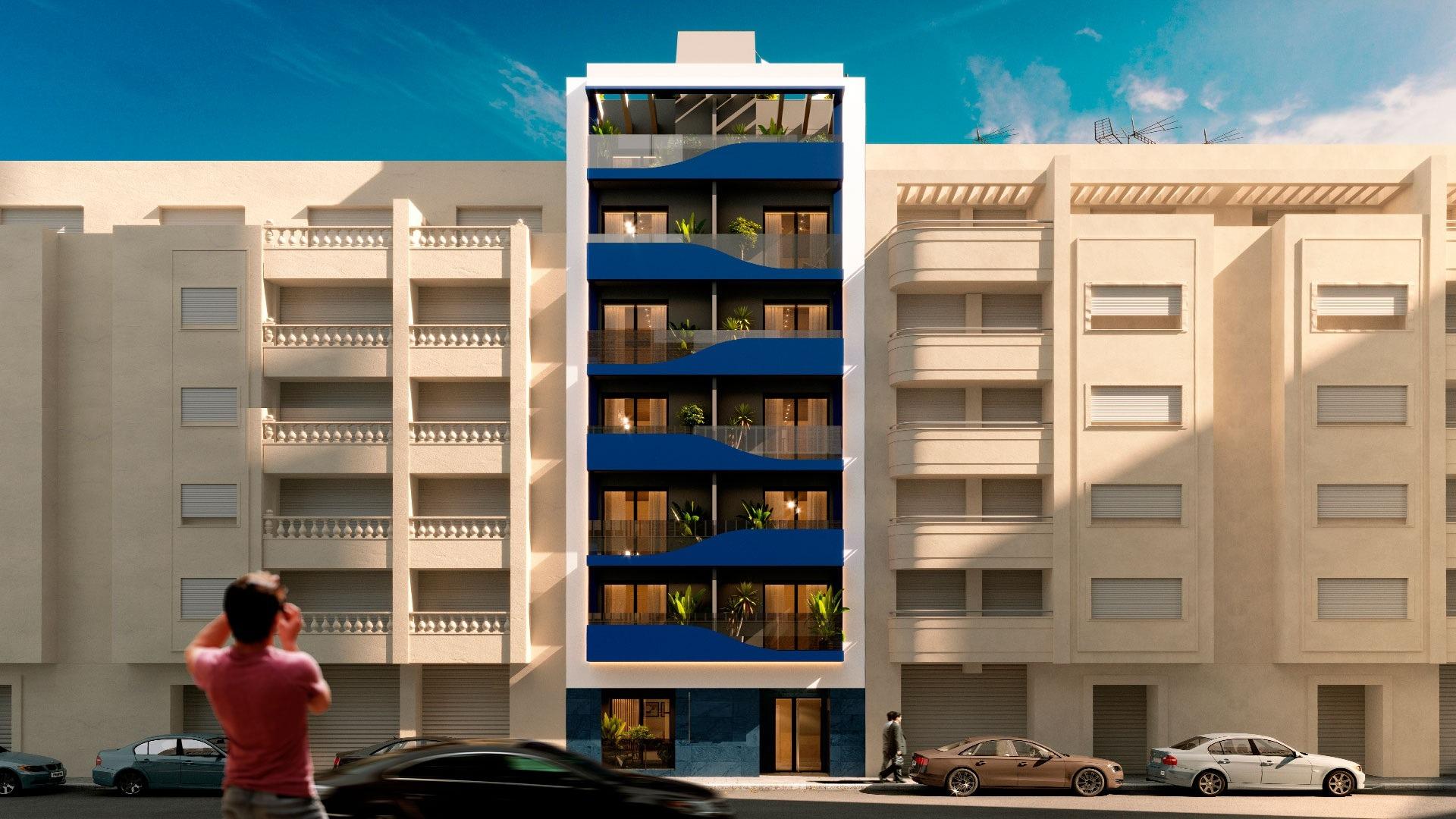 New build apartments 200 metres from the sea in torrevieja