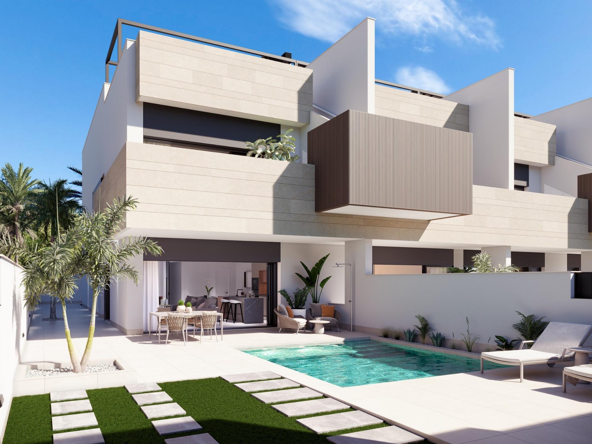 Boutique development of new build homes with private pools in pilar de la horadada