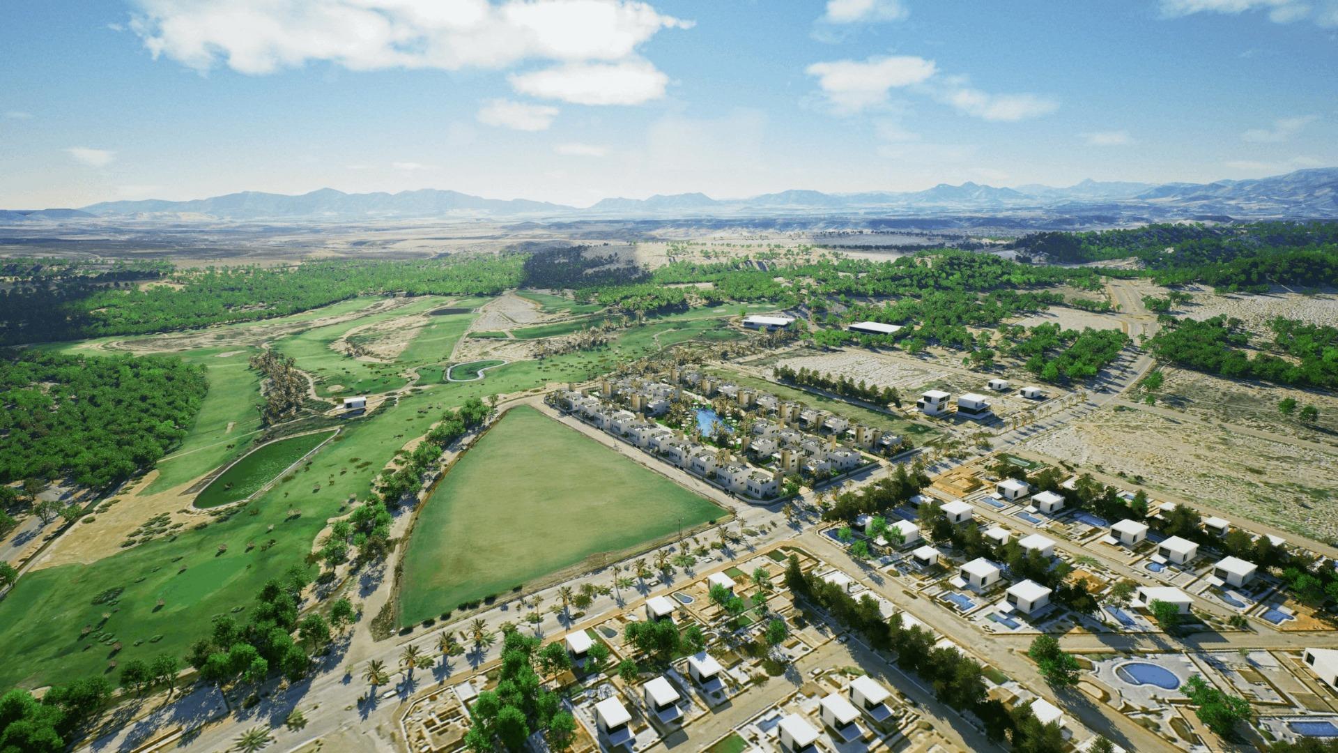 New build villas in camposol golf (mazarron-murcia) with private solarium and basement