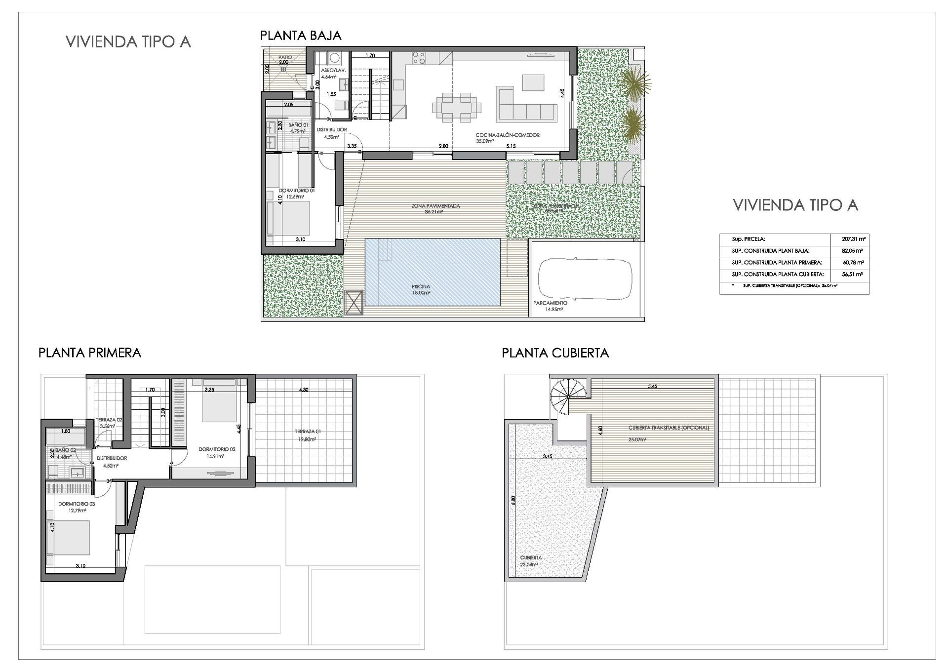 Modern new build quad villas in bigastro, alicante