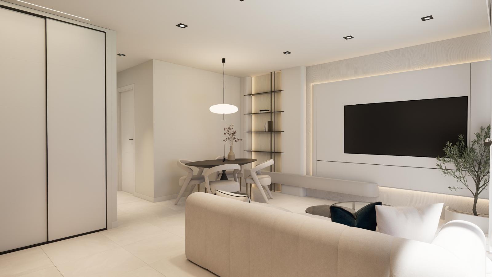 New build bungalows with garden or solarium near the beach in pilar de la horadada