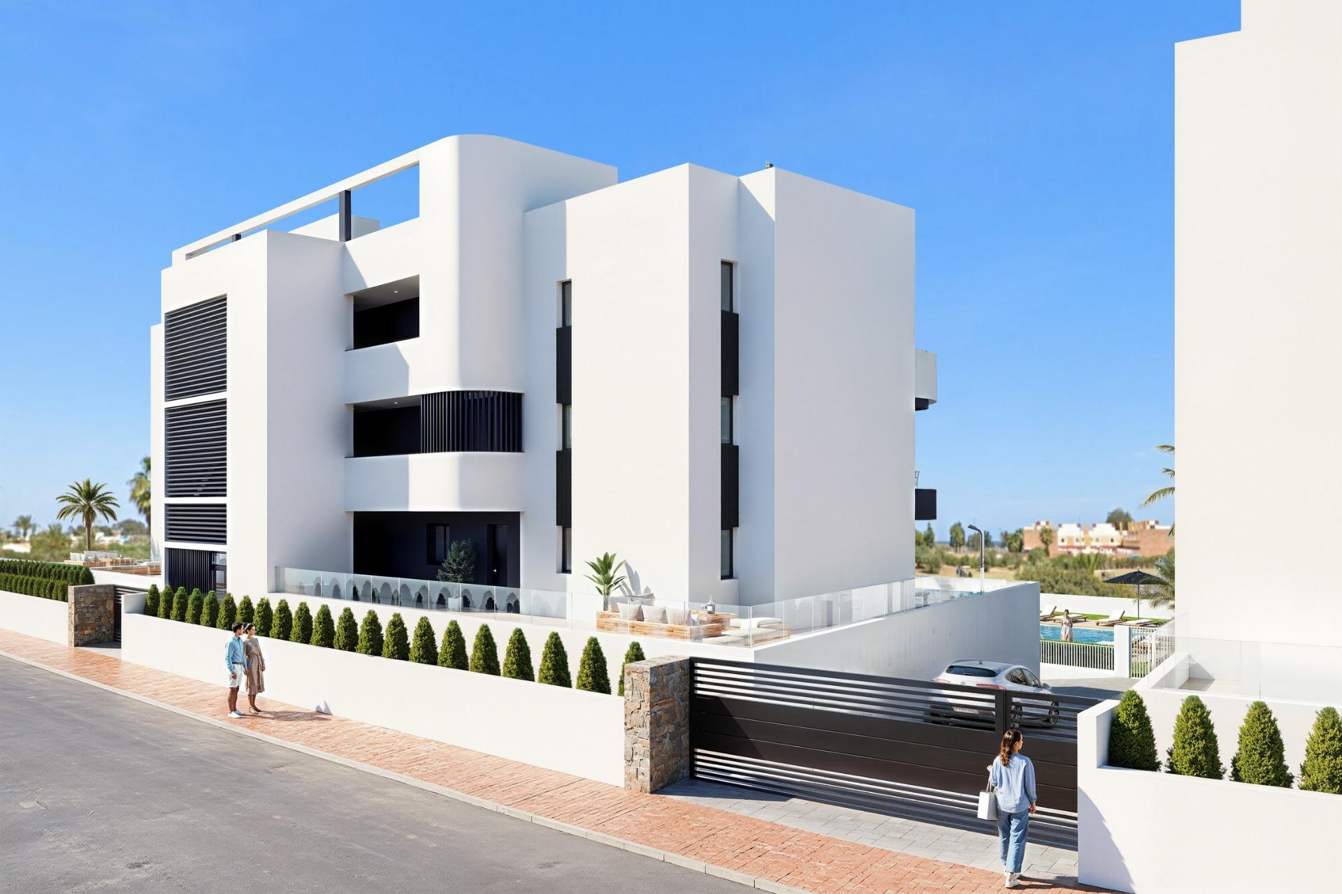 New build golf front apartments and villas in la serena golf los alcazares