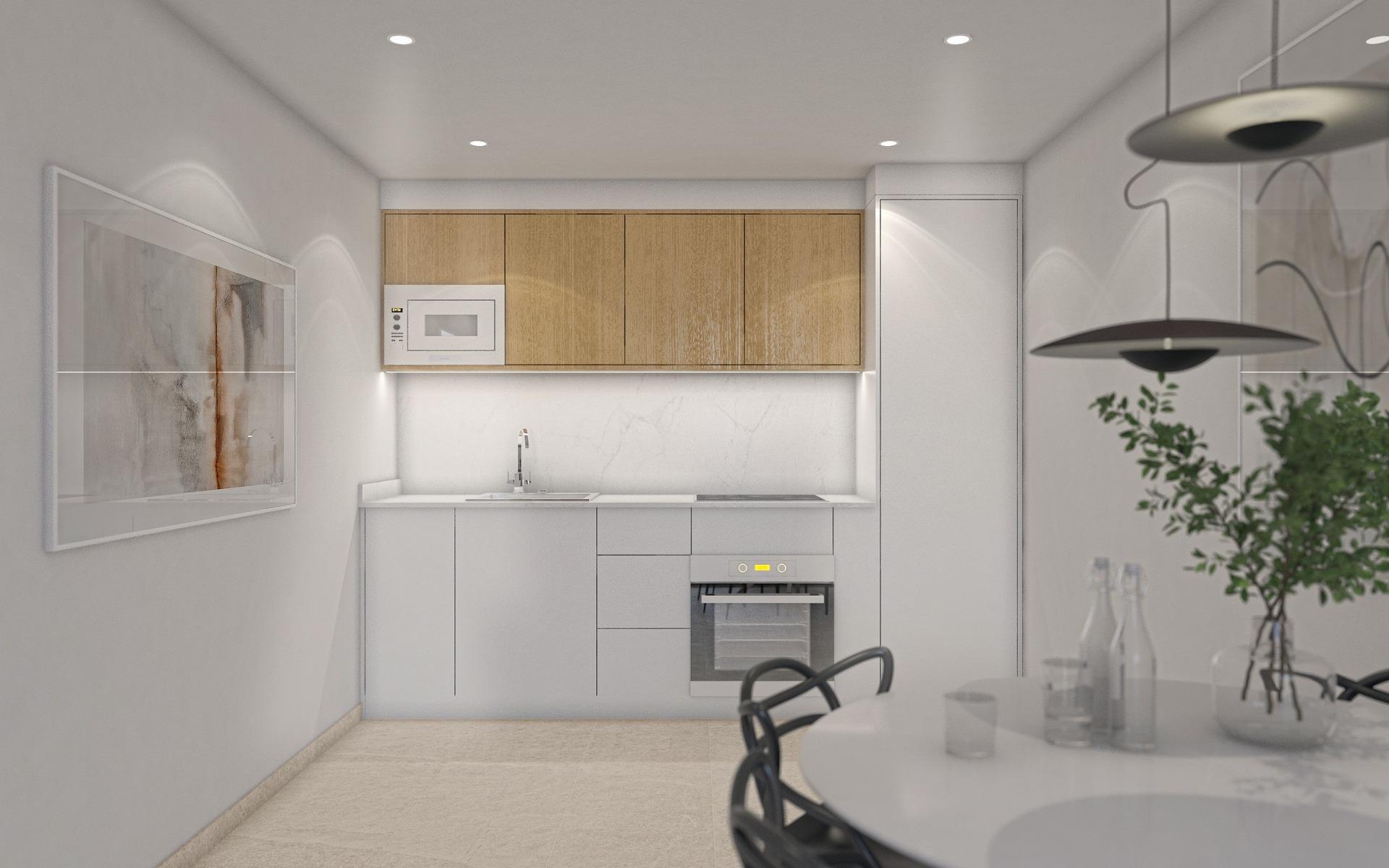 Modern apartments with comunal pool near the beach in san pedro del pinatar