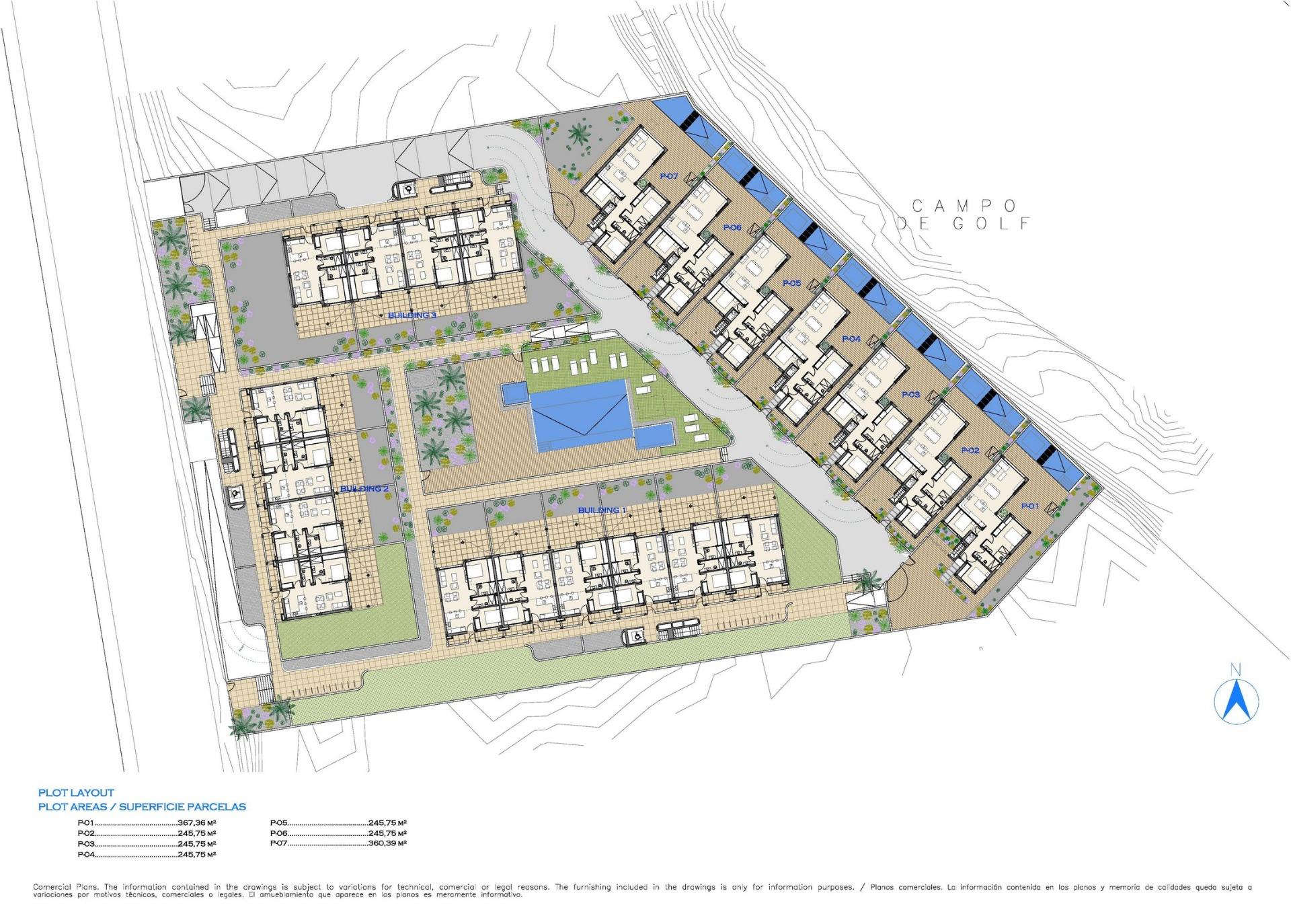 New build apartments and villas frontline golf in los alcazares costa calida