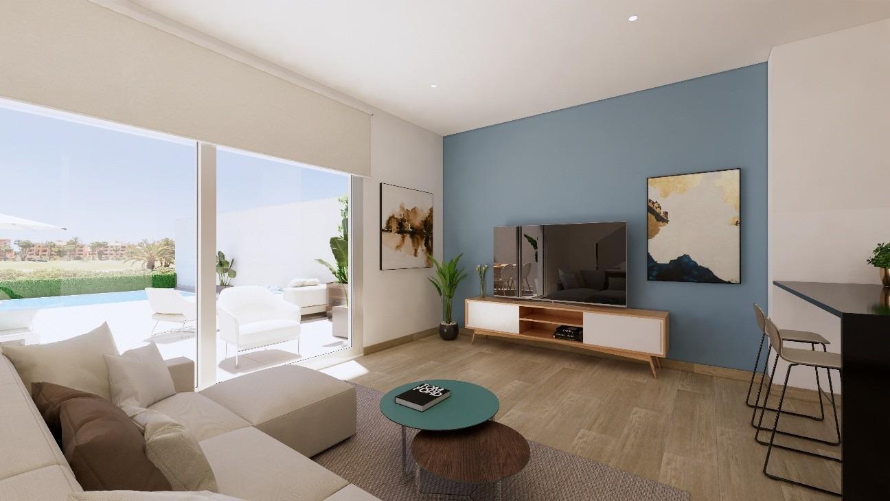 New-build townhouses on the frontline of la serena golf in los alcázares