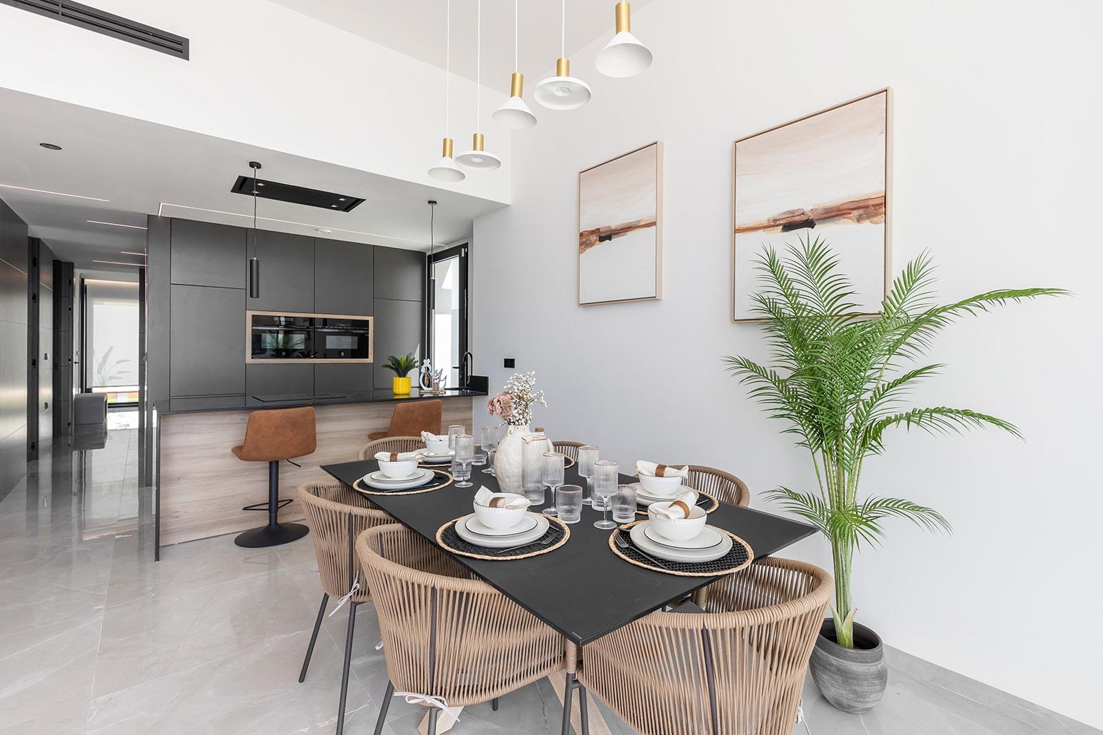 New-build one-story villas with private pool in torrevieja
