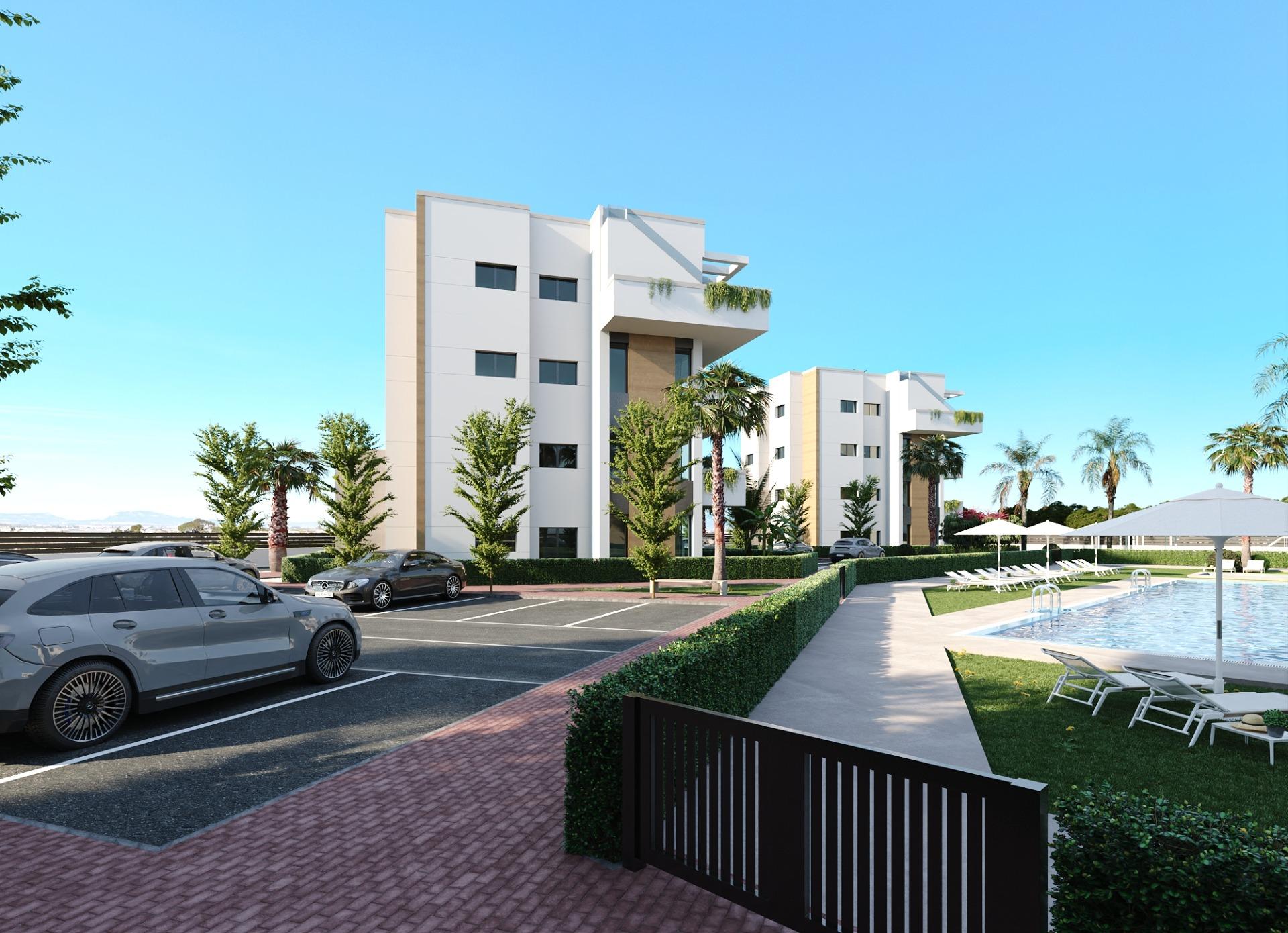 New build tourist apartments in santa rosalía lake and life resort costa cálida