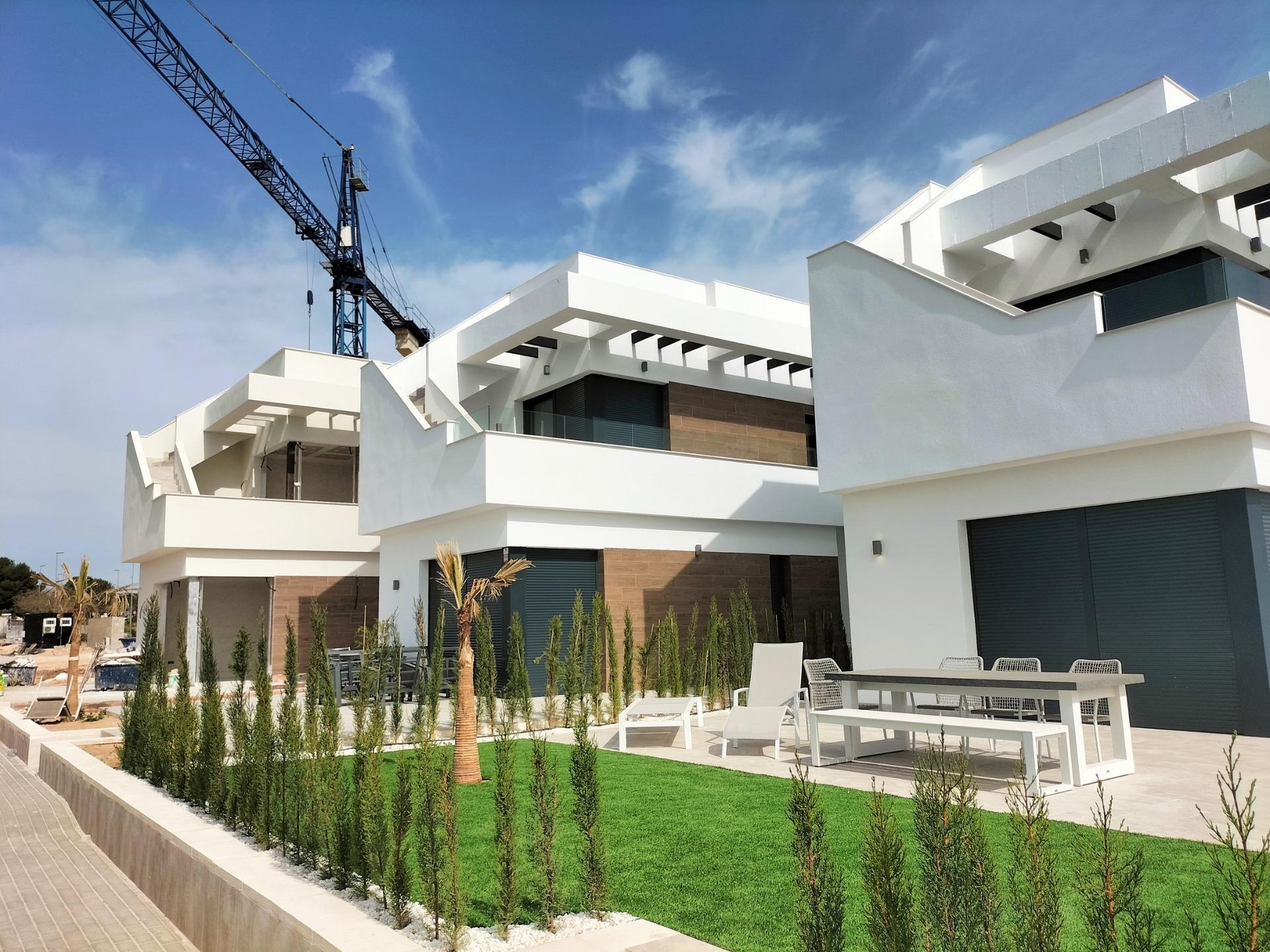 New build villas in pilar de la horadada on the golf course