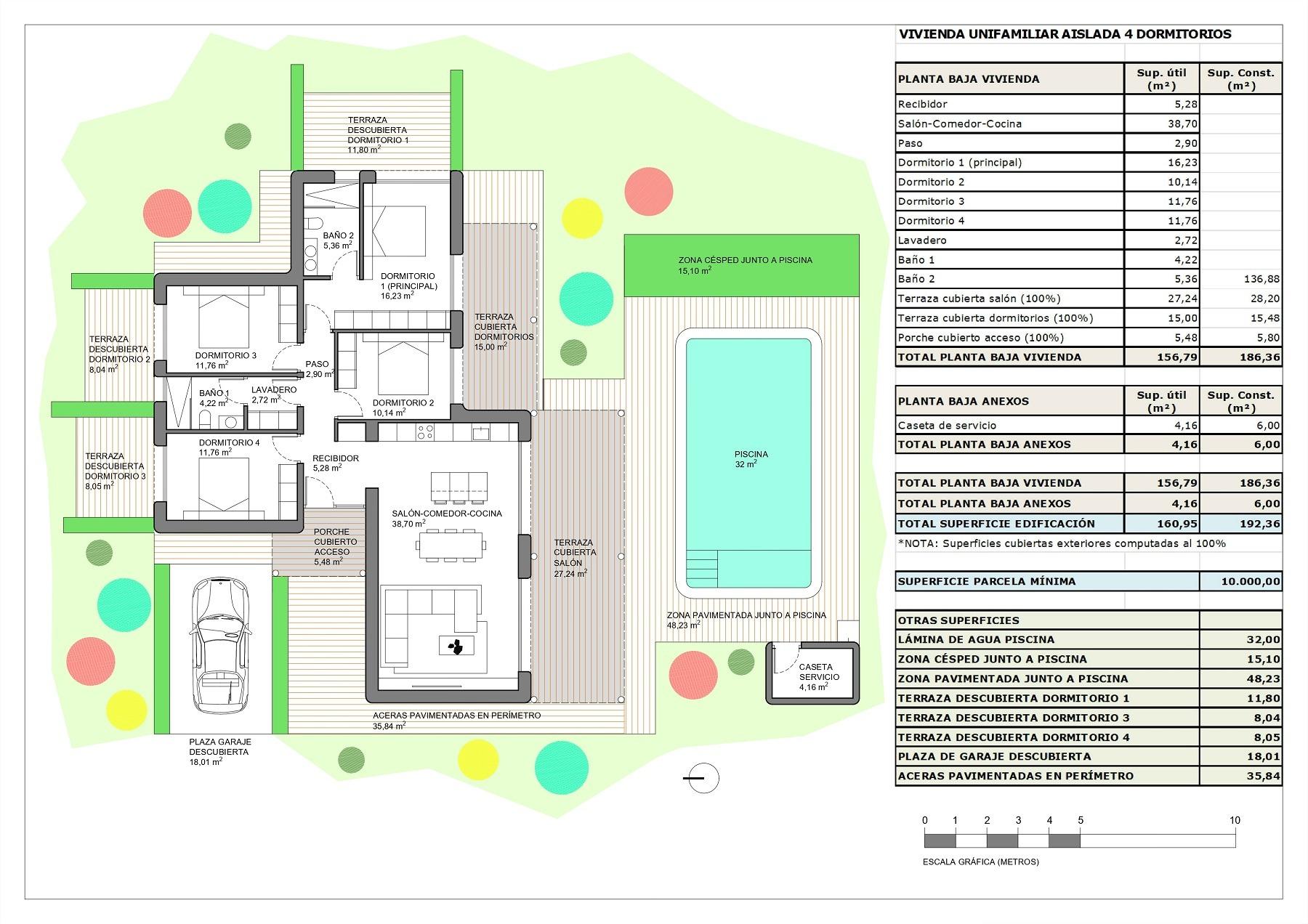 New build villas on large rustic plots in pinoso, alicante