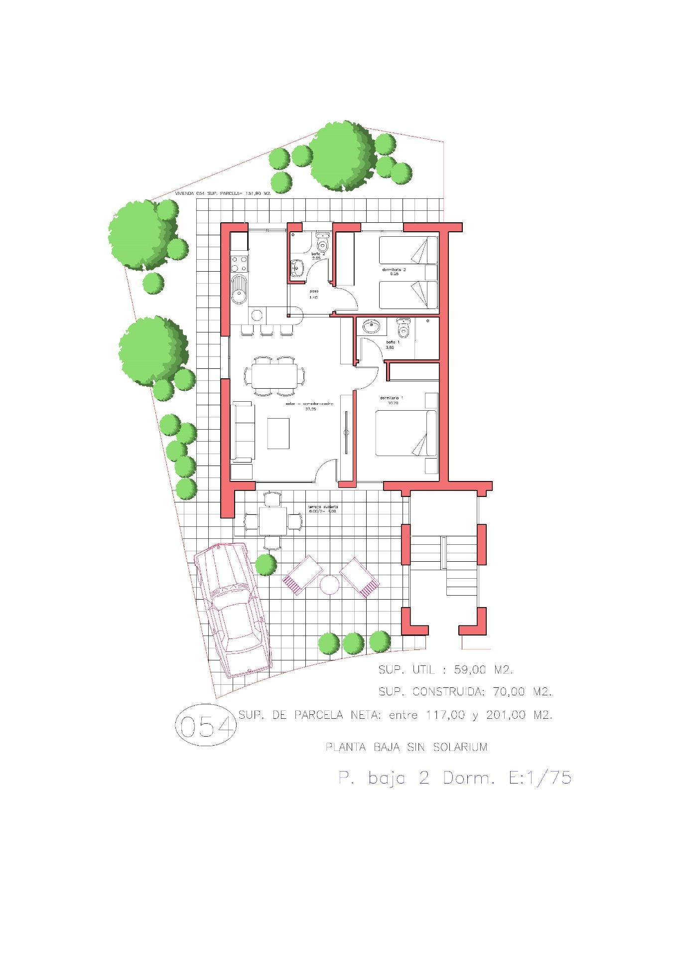 New build bungalows in fuente alamo, murcia