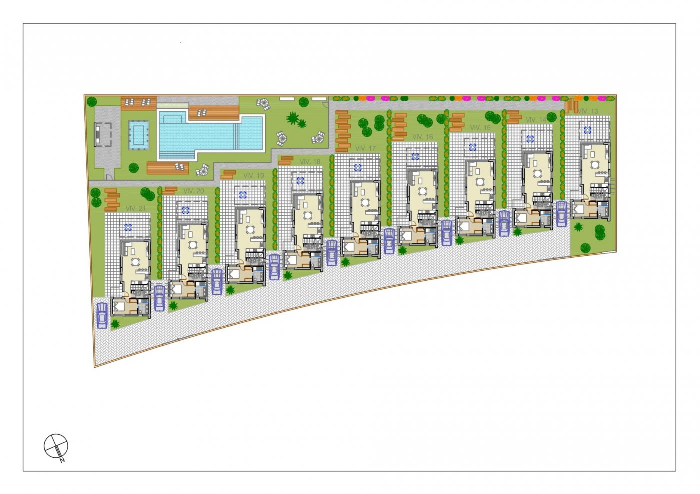 New build villas in pilar de la horadada on the golf course
