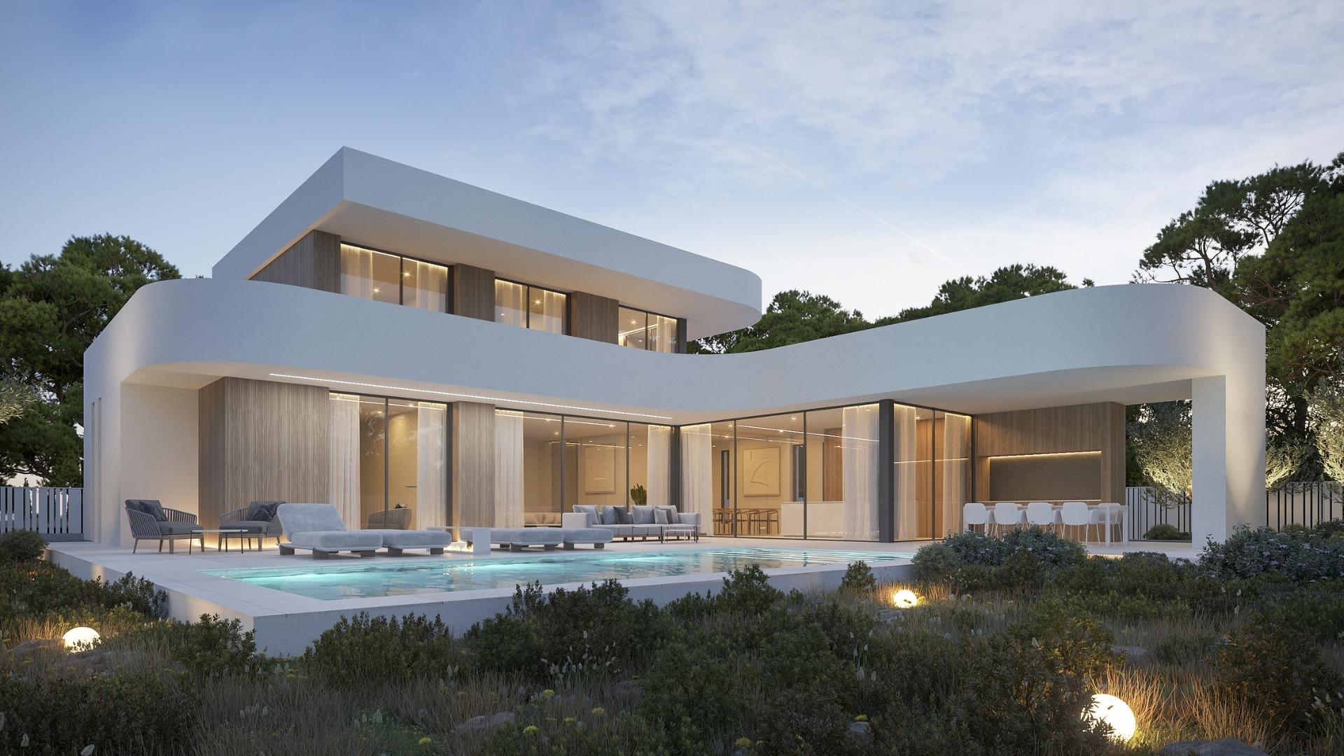 Luxury modern home in the heart of moraira-teulada: a contemporary mediterranean retreat