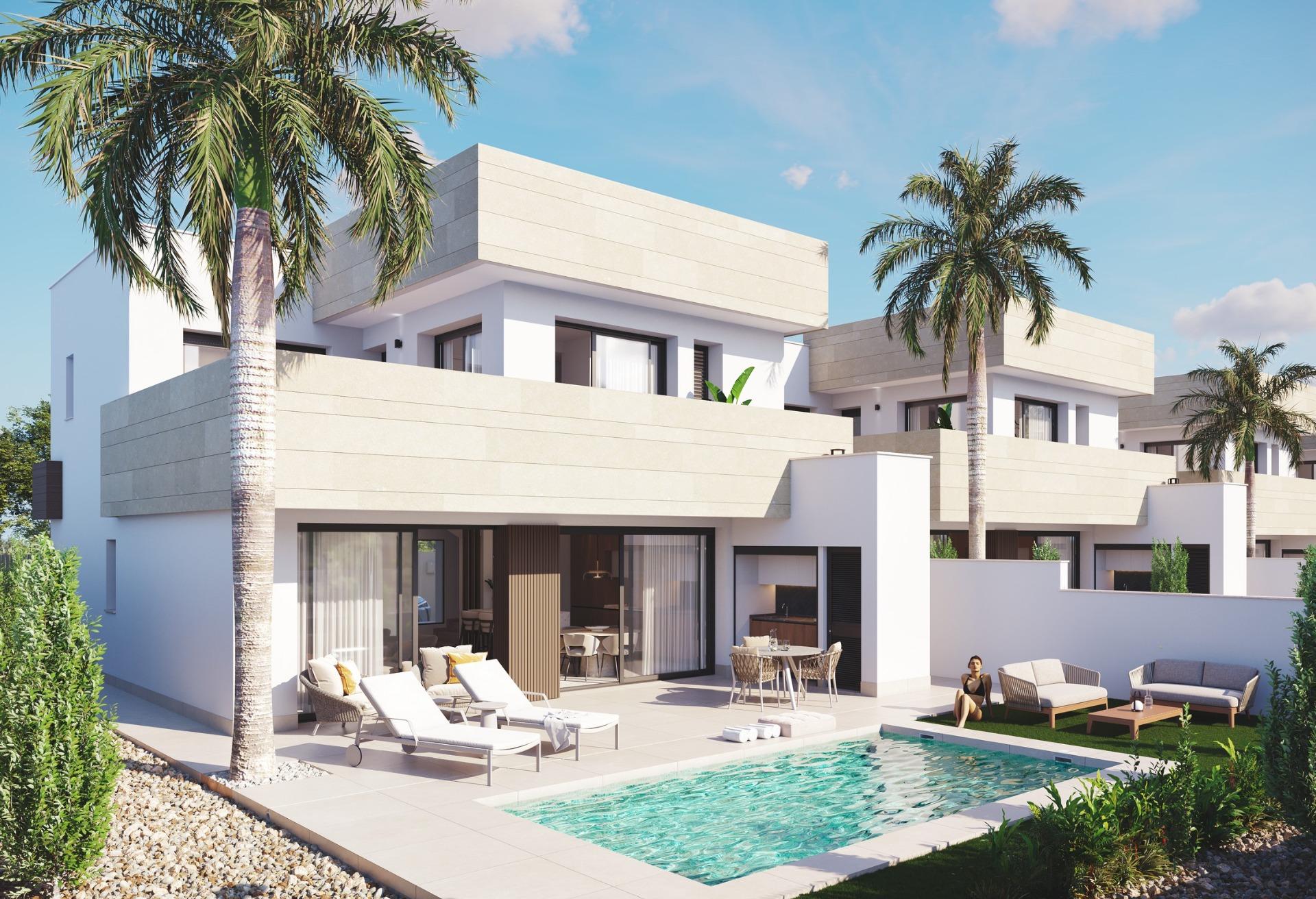 Modern new build villas near the beach in santiago de la ribera