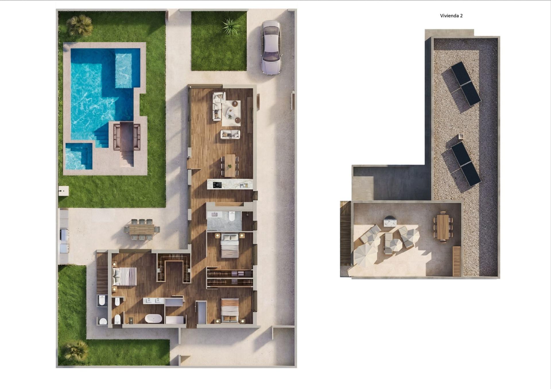 Luxury new build villas in sucina with private pool and large plots