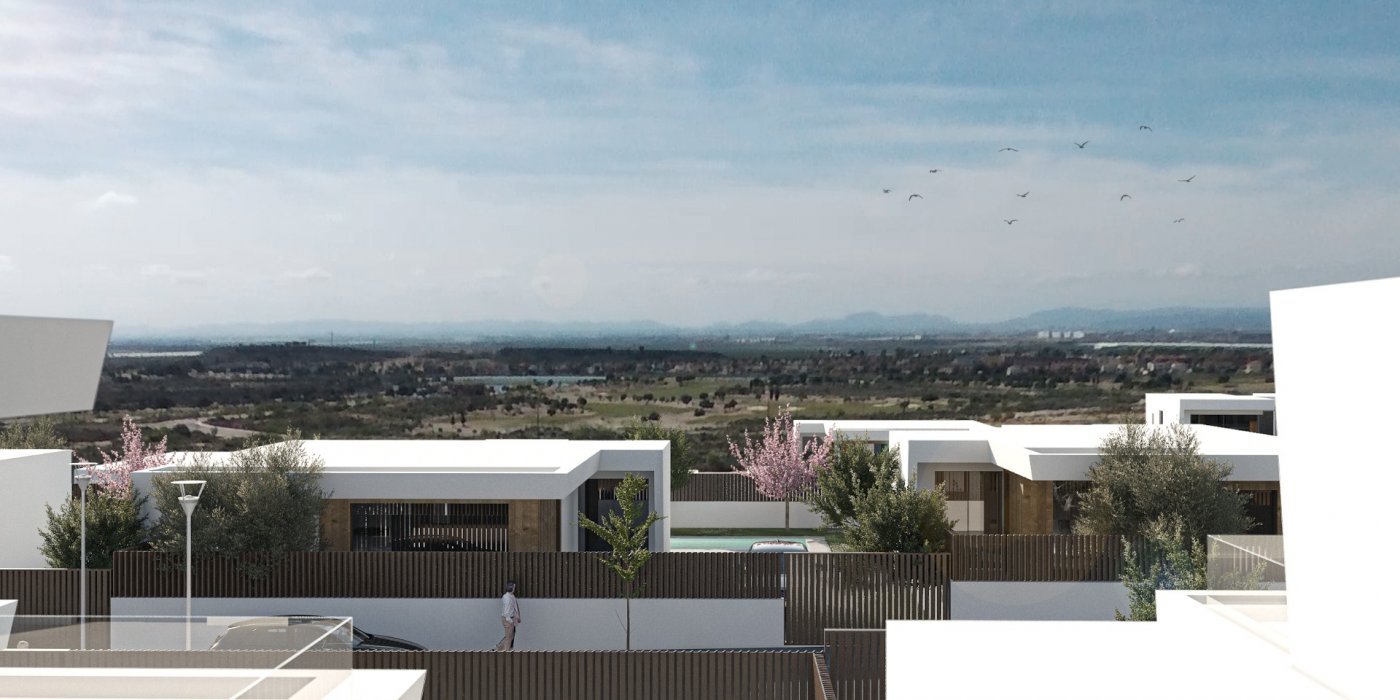 New build one level villas in altaona golf resort, murcia