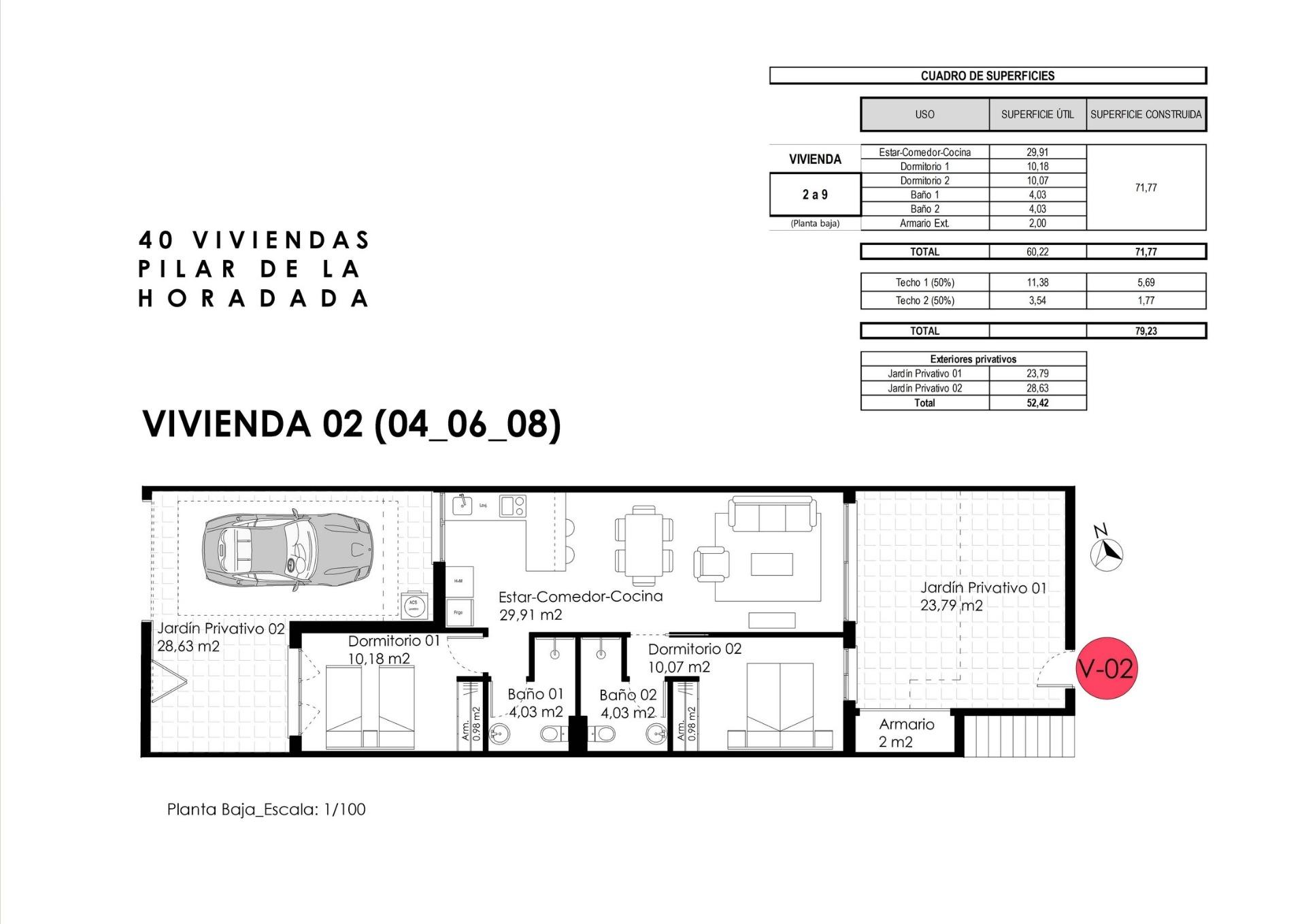 Modern new build bungalows for sale in pilar de la horadada