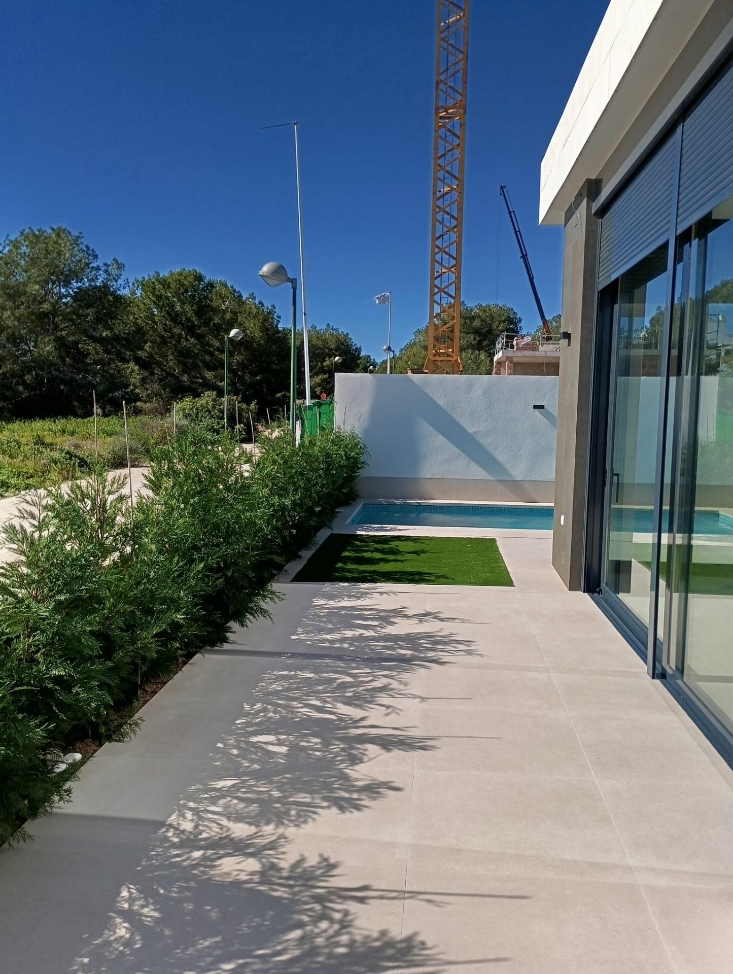 New build villas in pilar de la horadada on the golf course