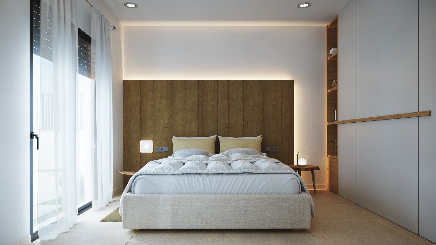 New build villas in altaona golf resort murcia with private pool and mountain views