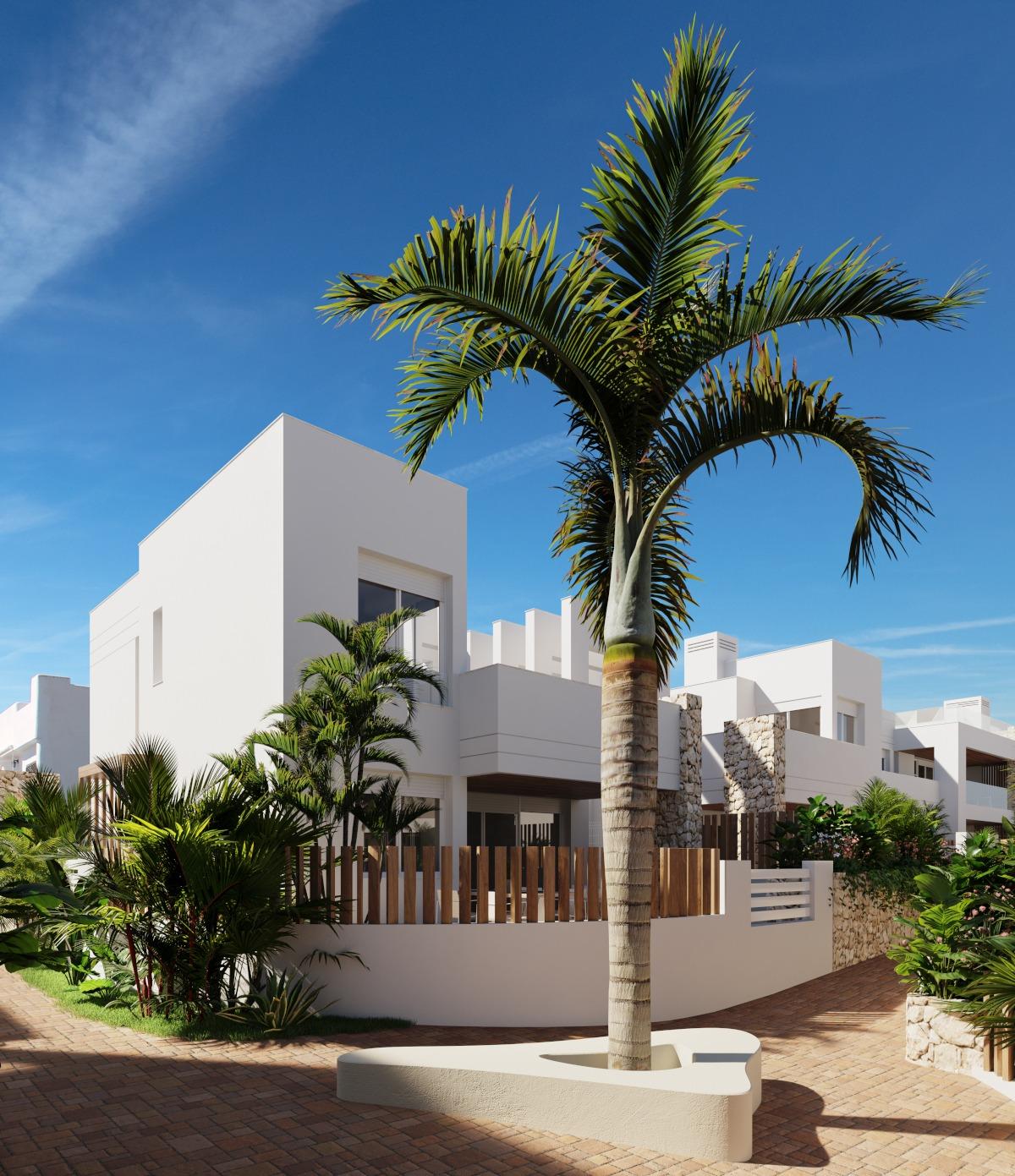 New build villas and bungalows just 250 meters from the beach in mar de pulpí