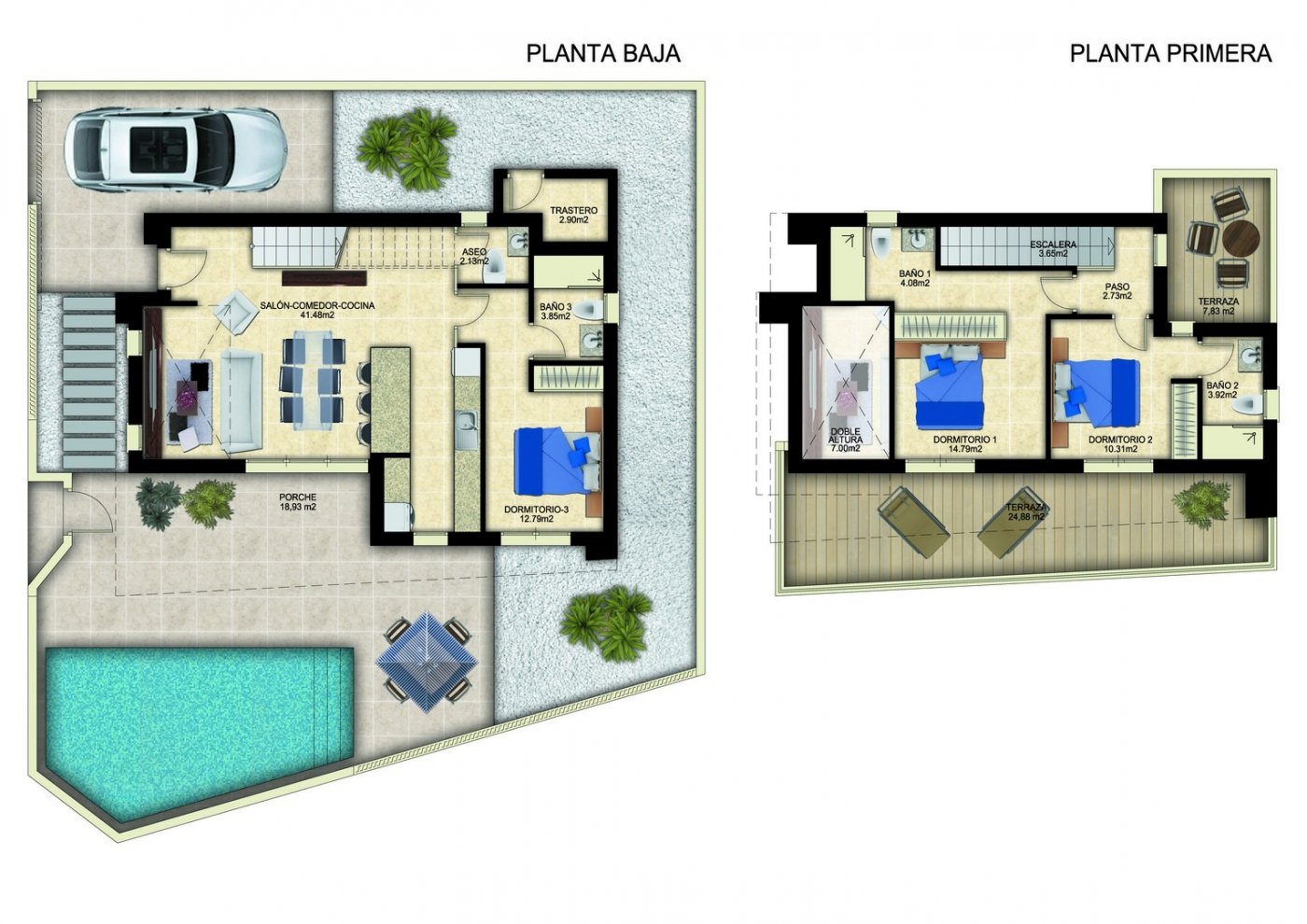 New build modern villas in benijofar