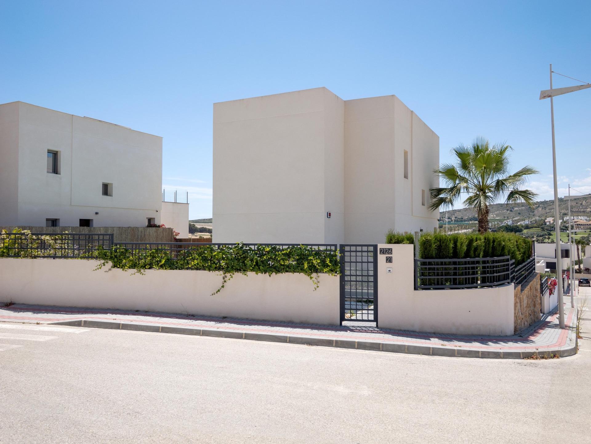 Modern design villa with golf views